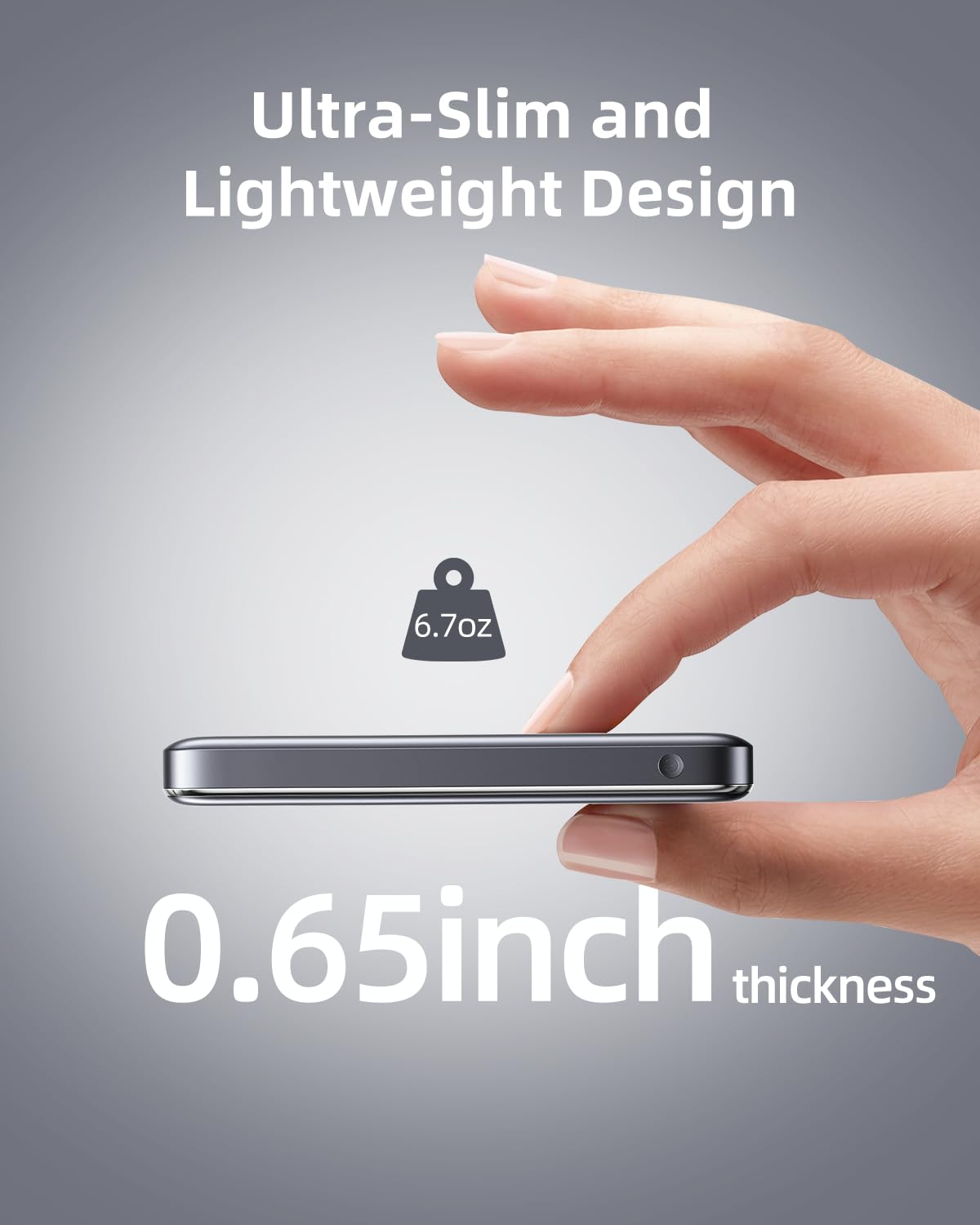 Innostyle Magnetic Power Bank For Iphone, 10000Mah Magnetic Wireless Portable Charger Slim And Compact Magsafe Battery Pack 20W