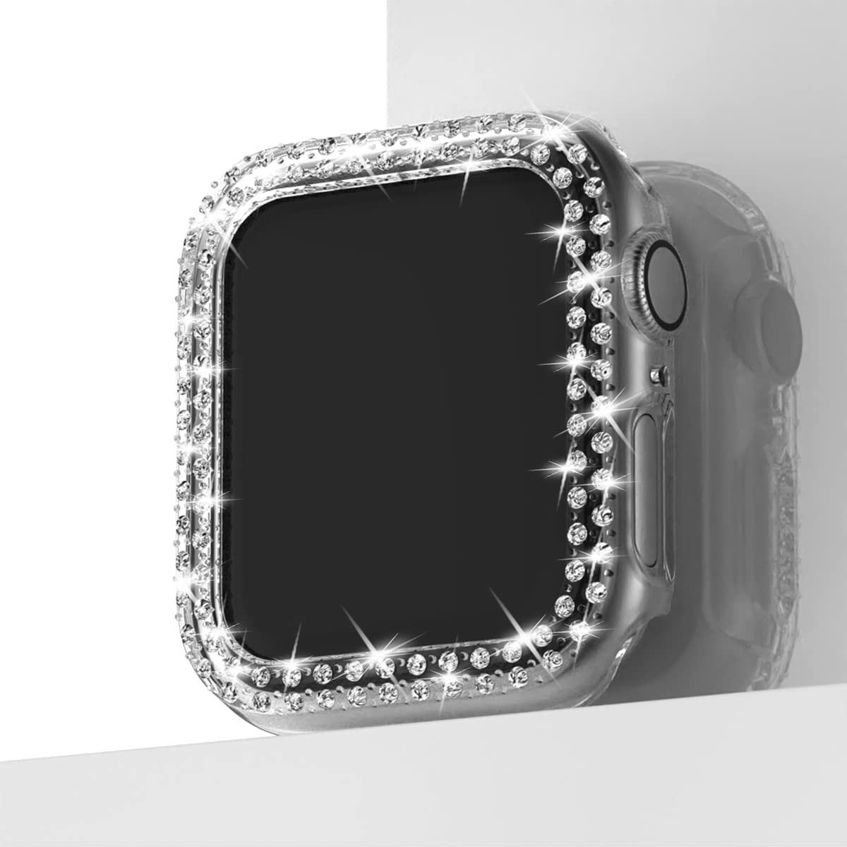 Rc Z For Apple Watch Series 6/Se/5/4 40Mm Bumper Bling Case, 3 Pack Women Glitter Diamond Rhinestone Protector Frame For Ipone W