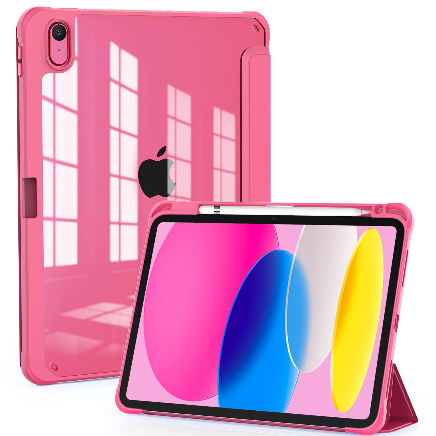 Okp For New Ipad 10Th Generation Case 2022, Ipad 10.9 Inch Case With Trifold Stand, Auto Wake/Sleep, Protective Cover With Slim 