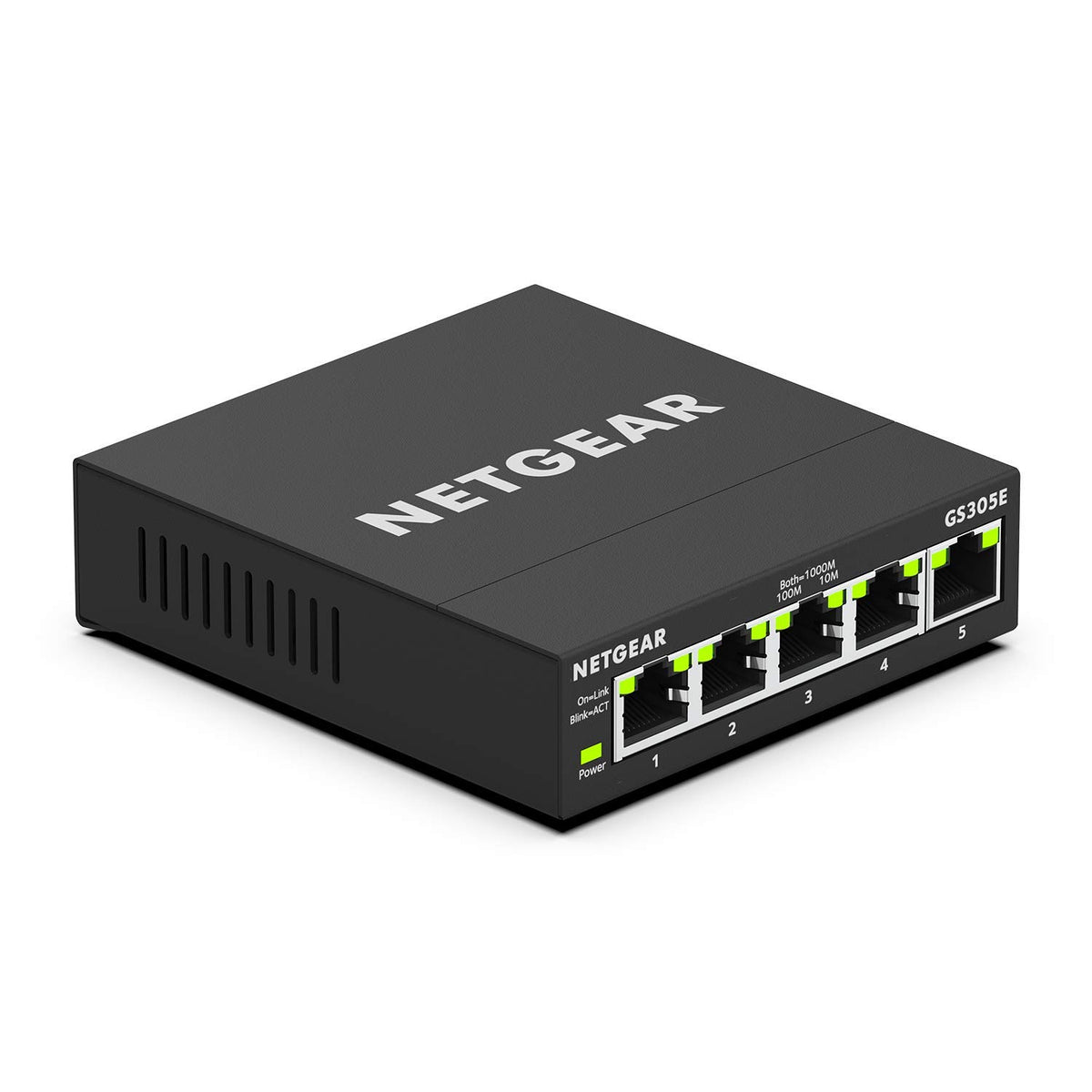 Netgear 5 Port Gigabit Ethernet Plus Switch (Gs305E)   Desktop Or Wall Mount, Home Network Hub, Office Ethernet Splitter, Silent