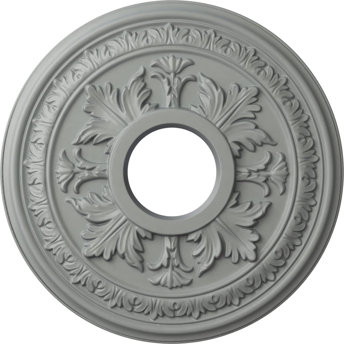 Ekena Millwork Cm15Ba Baltimore Ceiling Medallion, 15 3/8''Od X 4 1/4''Id X 1 1/2''P, Factory Primed