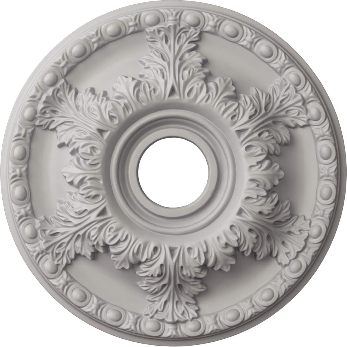 Ekena Millwork CM18GAUWF Granada Ceiling Medallion, Ultra Pure White