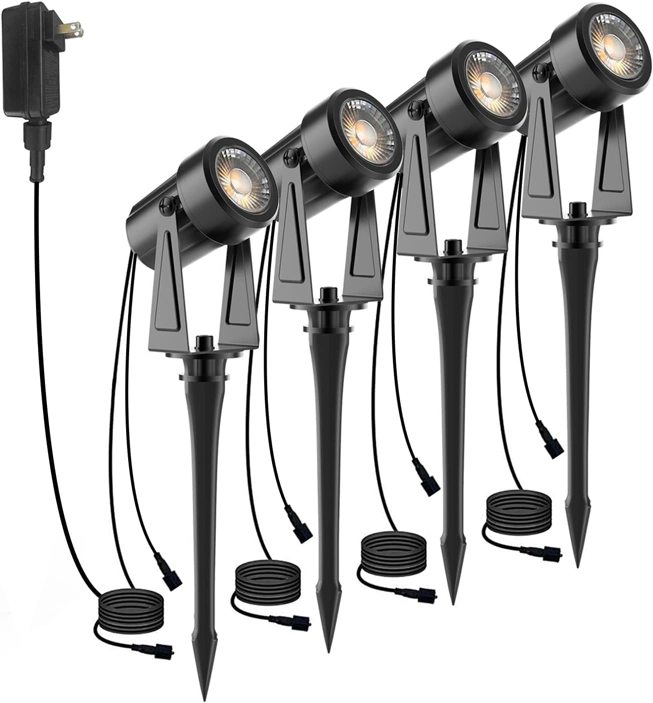 Woolz 2Pcs 6.5Ft Extenstion Cord For Landscape Spotlights, Not Smart Landscape Lights