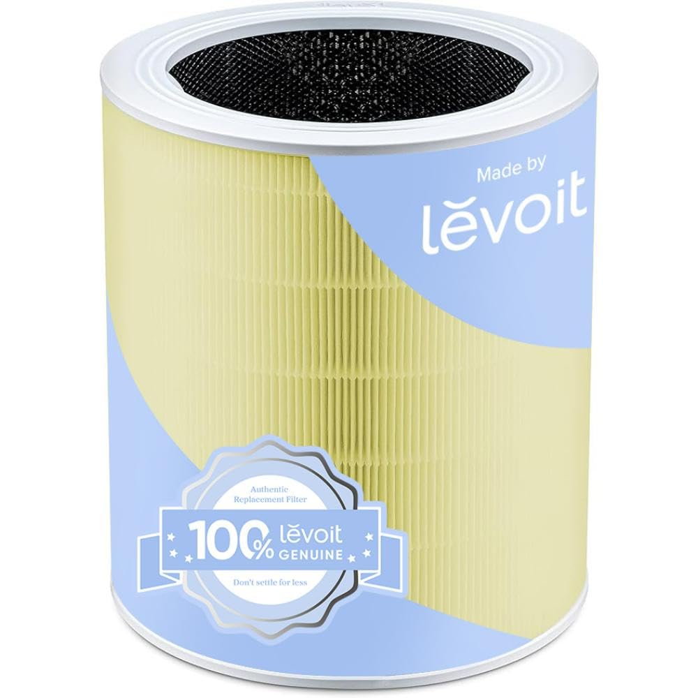 LEVOIT Genuine Core 600S-P Air Purifier Pet Allergy Replacement Filter, Supports HEPA Sleep Mode, High-Efficiency Activated Carb