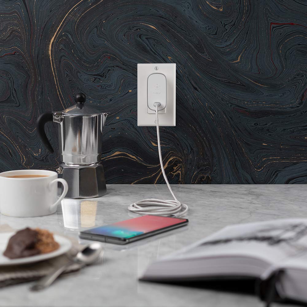 Belkin Boost Charge 27W Quick Charge 4+ Home Charger with 4ft/1.2m USB C to USB C Cable (Quick Charge 4+ Charger)