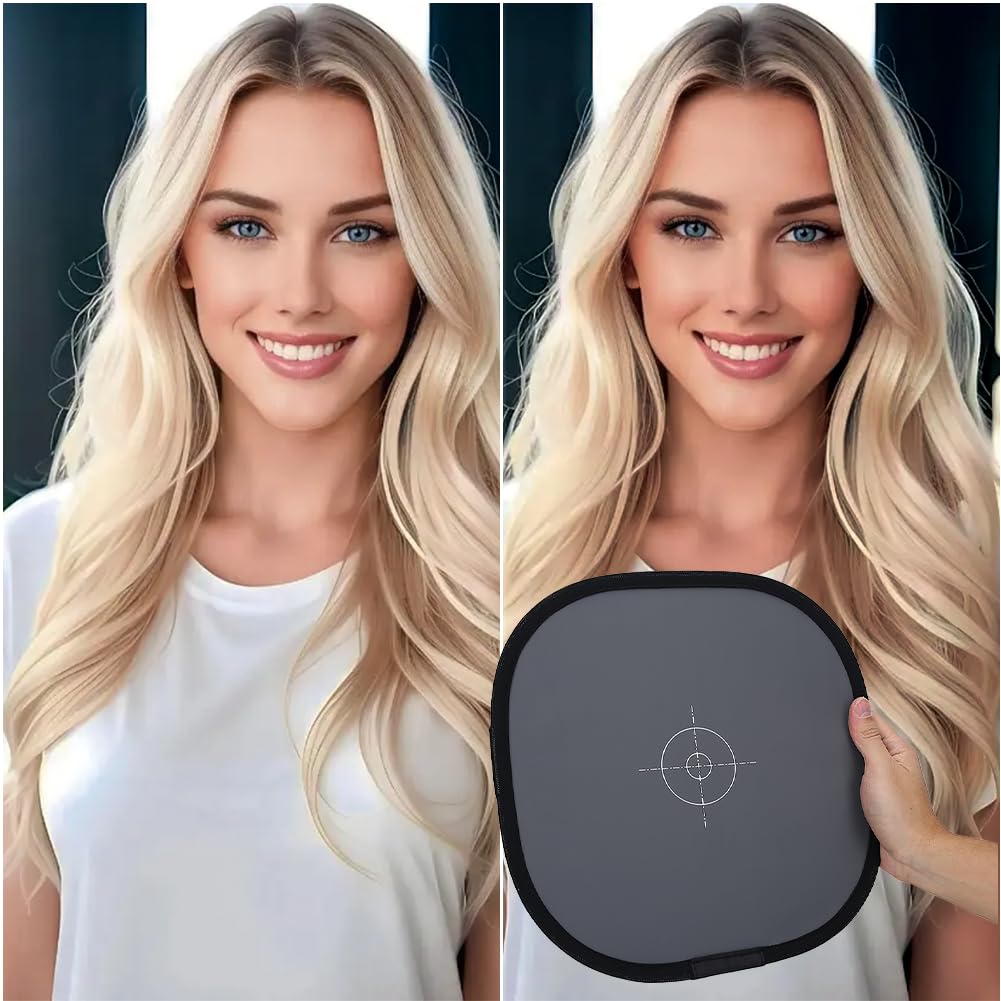 Tiiyee Grey Card White Balance Card, 18% Exposure Photography Card Light Photography Reference Card Custom Calibration Camera Le