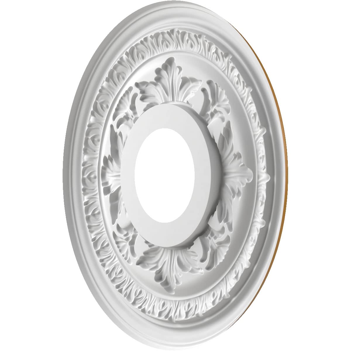 Ekena Millwork Cmp13Badvg Baltimore Thermoformed Pvc Ceiling Medallion (Fits Canopies Up To 5 1/4''), 13''Od X 3 1/2''Id X 3/4''