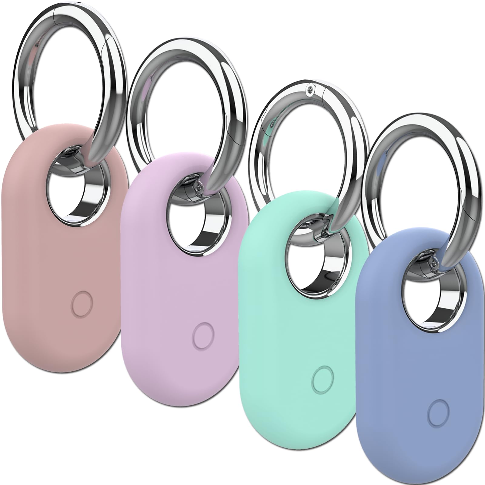 Rzttwl 4 Pack Holder Case Compatible With Samsung Galaxy Smarttag 2, Silicone Gps Tracker Protective Case For Galaxy Smart Tag 2