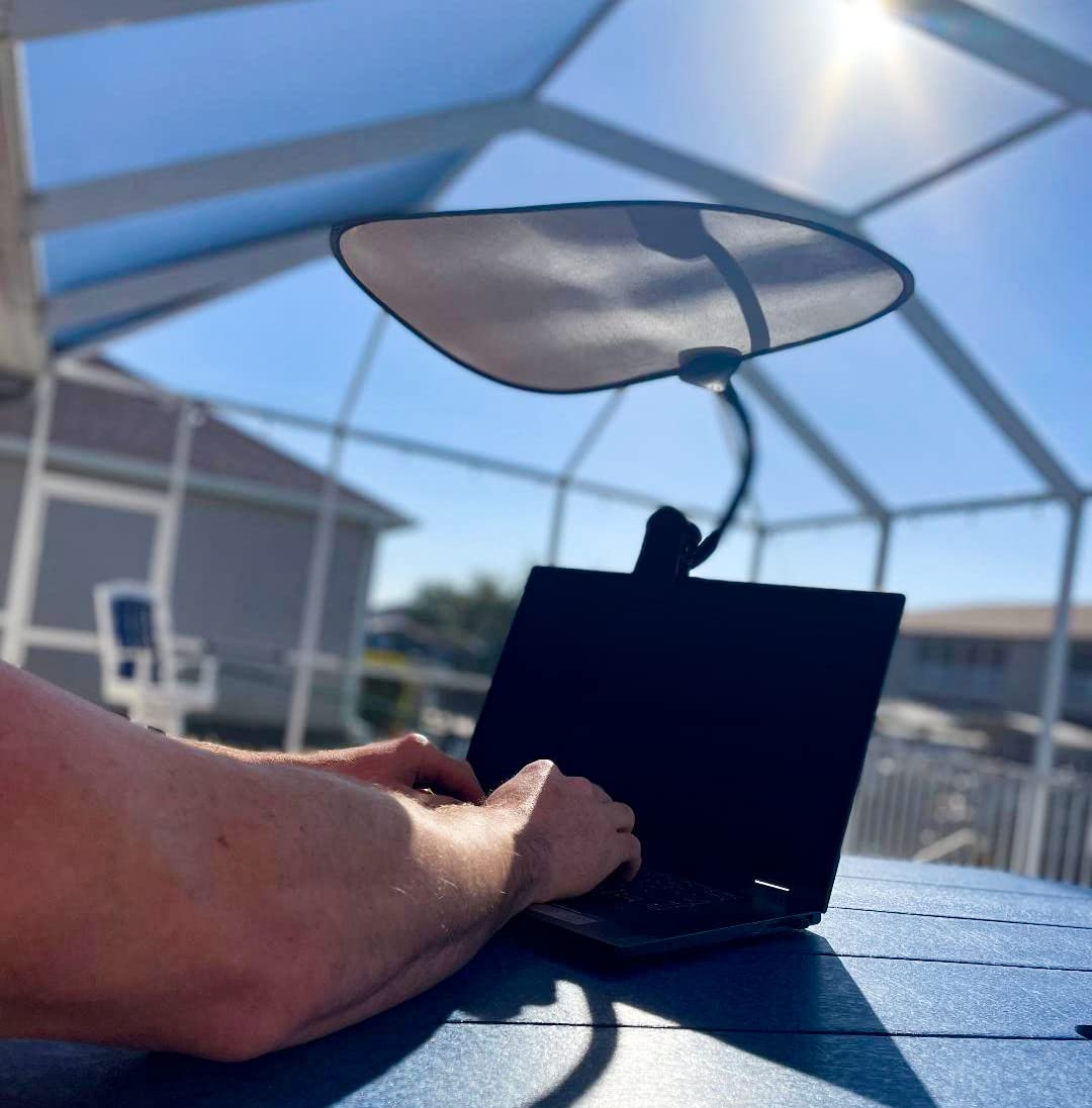 Topshade Laptop Sun Shade   Flexible, Adjustable, And Portable