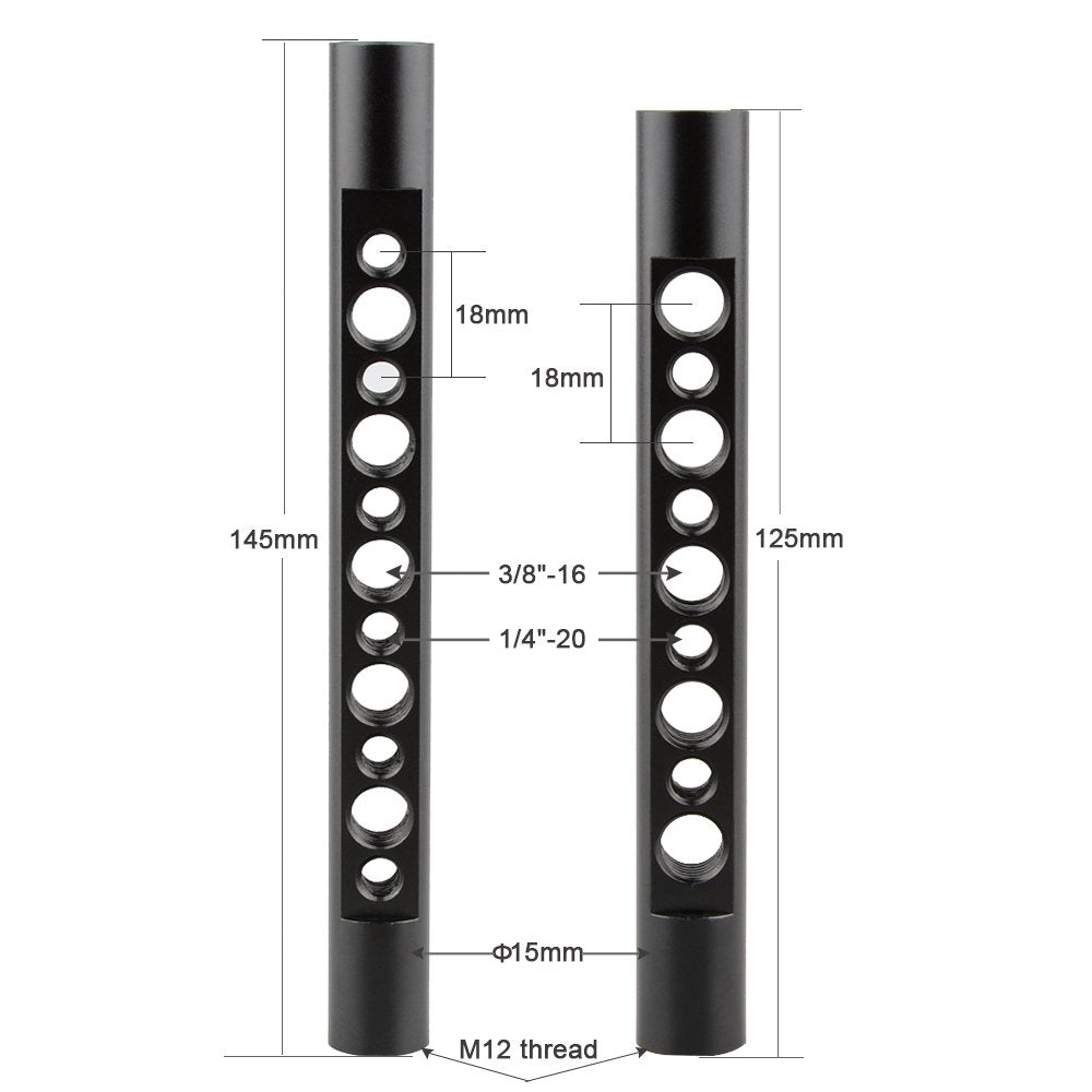 Camvate Dslr Camera Cage Top Handle Wood Grip Compatible For Sony Panasonnic - 1175