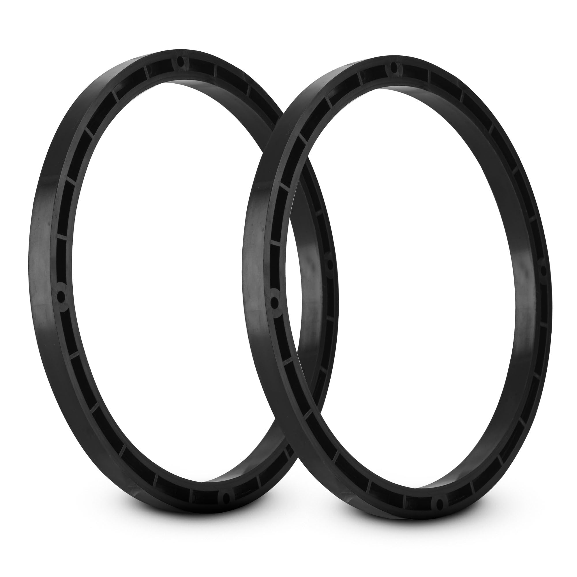 DS18 RYHDRING8 8 Speaker 1/2 Spacer Rings for Touring Motorcycles  Pair  CNC ABS Plastic  Black  Midrange & Midbass Speak