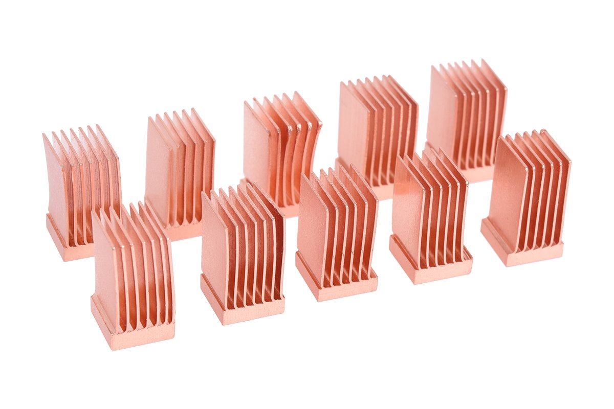 Alphacool 17425 Gpu Ram Copper Heatsinks 6,5X6,5Mm   10Pcs Air Cooling Passive Coolers