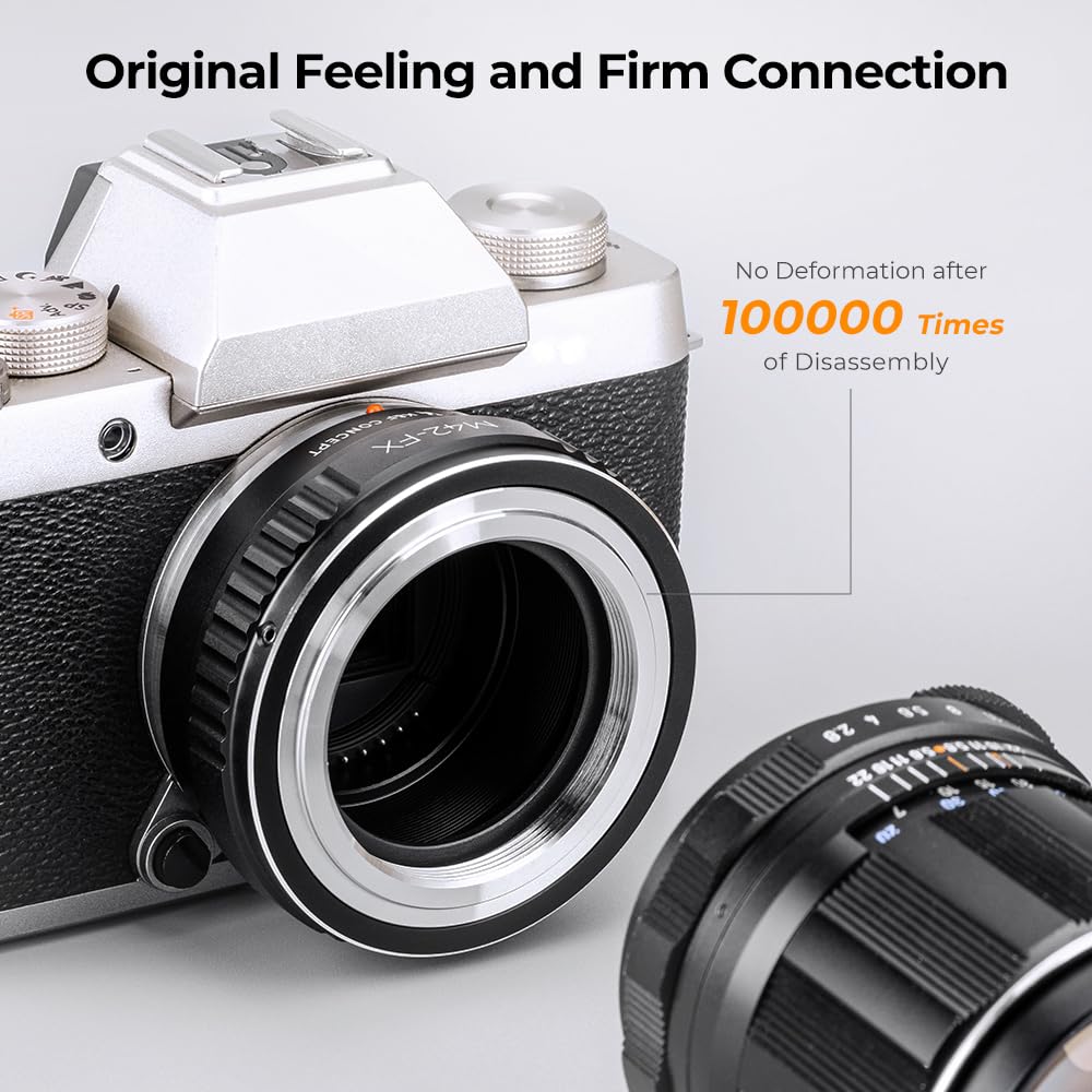 K&F Concept Lens Mount Adapter Ring M42 42Mm Screw To Fuji Fujifilm Fx Xpro1 X Pro1 Camera