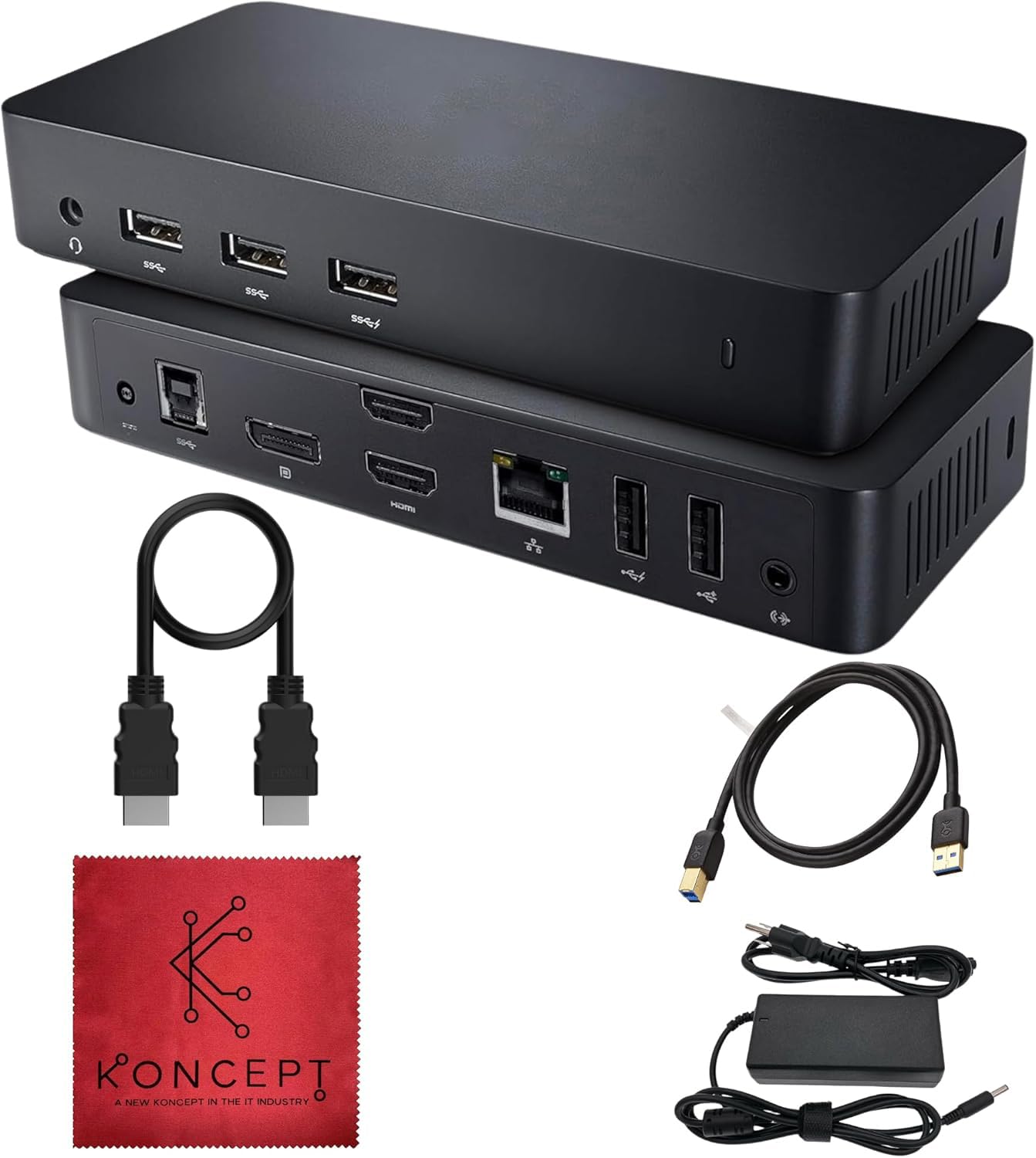 D3100 Dock USB 3.0 Ultra HD/4K Triple Display - 1 Year Warranty - Docking Station Dual Monitor with 65W, HDMI & USB 3.0 Cable - 