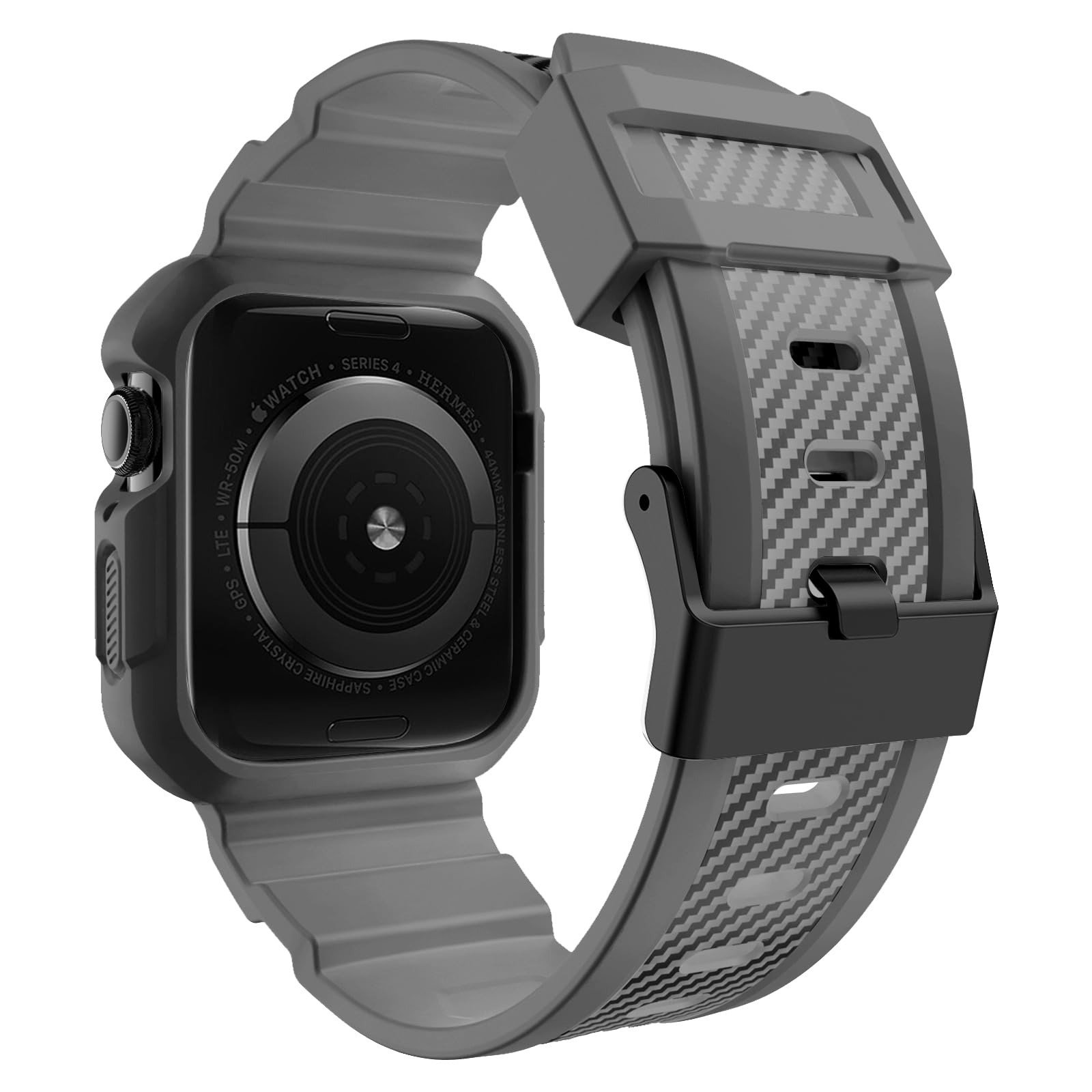 Orobay Compatible With Apple Watch Band 41Mm 40Mm 38Mm With Case, Shockproof Rugged Band Strap For Iwatch Se2 Se Series 9/8/7/6/