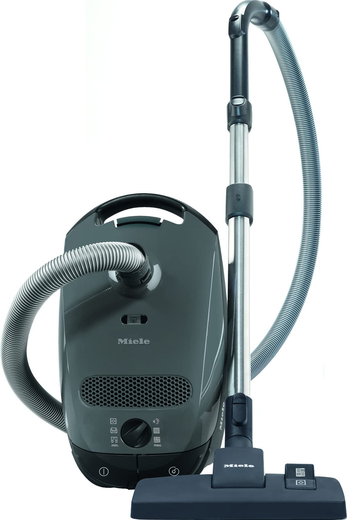 Miele Classic C1 Pure Suction Bagged Canister Vacuum, Graphite Grey   Portable, Household