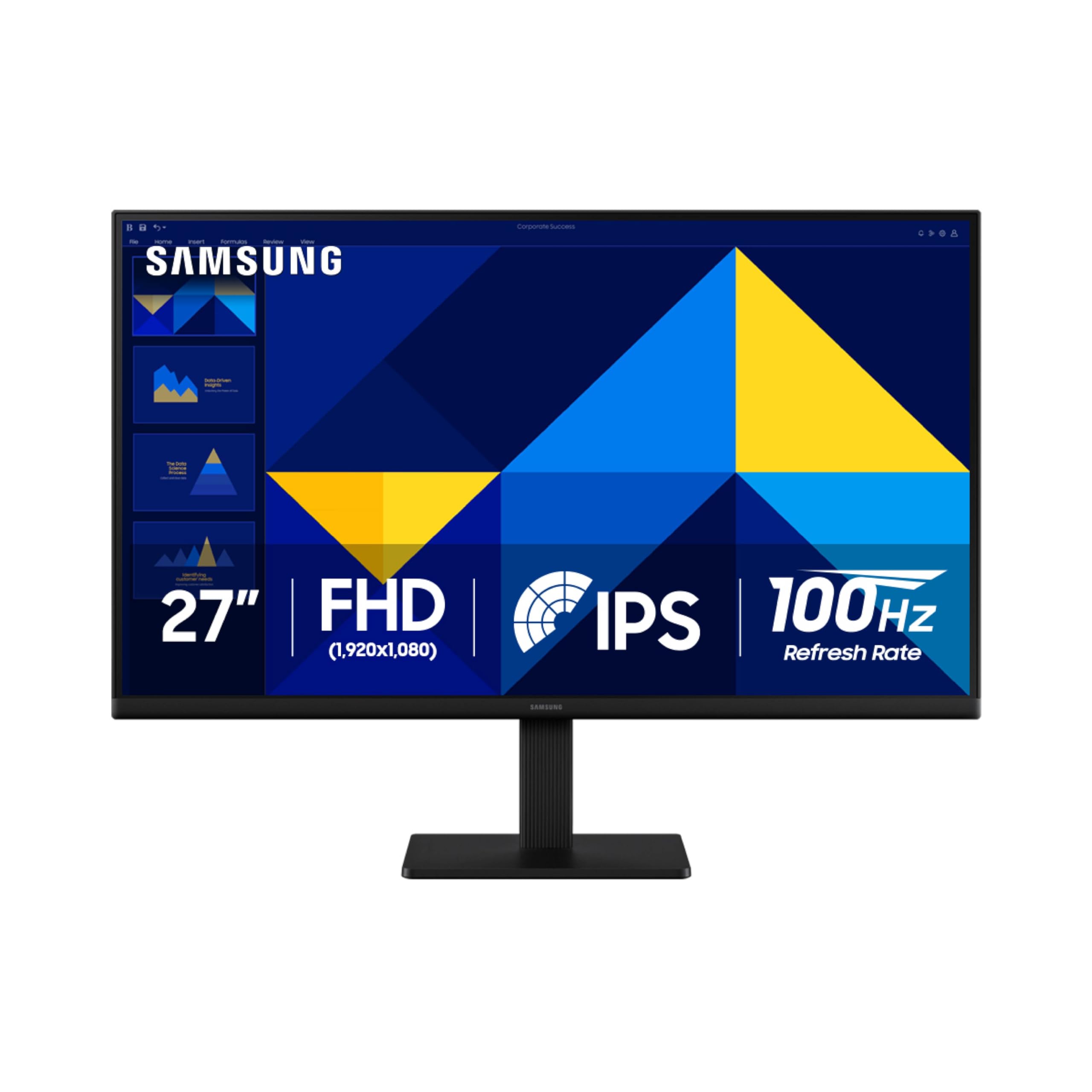 Samsung 27'' (S30Gd) Essential Monitor With Ips Panel And Tilt Only Stand, 100Hz Refresh Rate, Ergonomic Design, Advanced Eye Ca