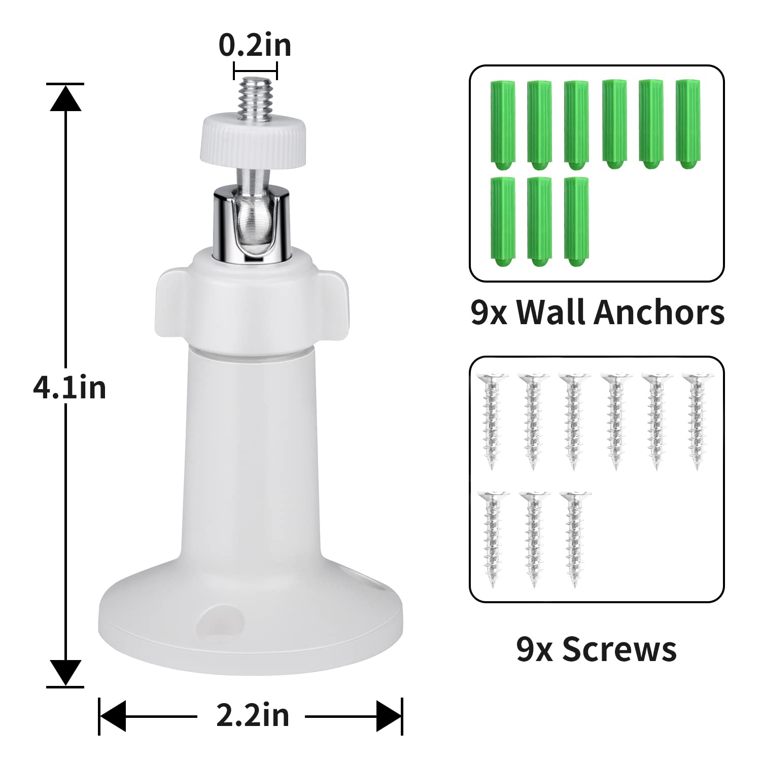 Wall Mount Compatible With Wyze Cam Pan V3 & Wyze Cam Pan V2 & Wyze Cam V3, Adjustable Mount Bracket For Wyze Cam Outdoor(Camera