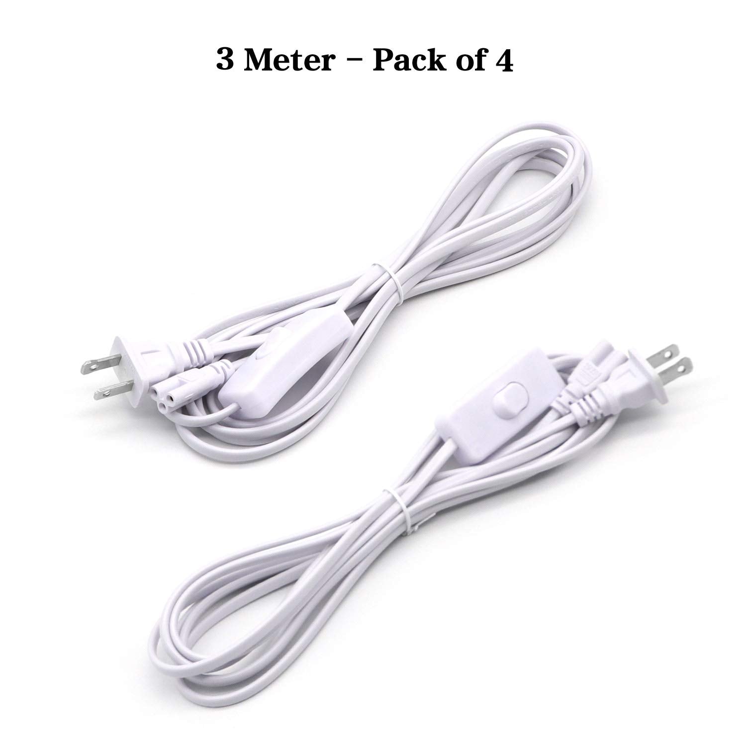 10Ft T5 T8 Led Tube Light Power Extension Cord With On/Off Switch Us Plug For Integrated Led Tube T5 T8 Led Wire Connector Power