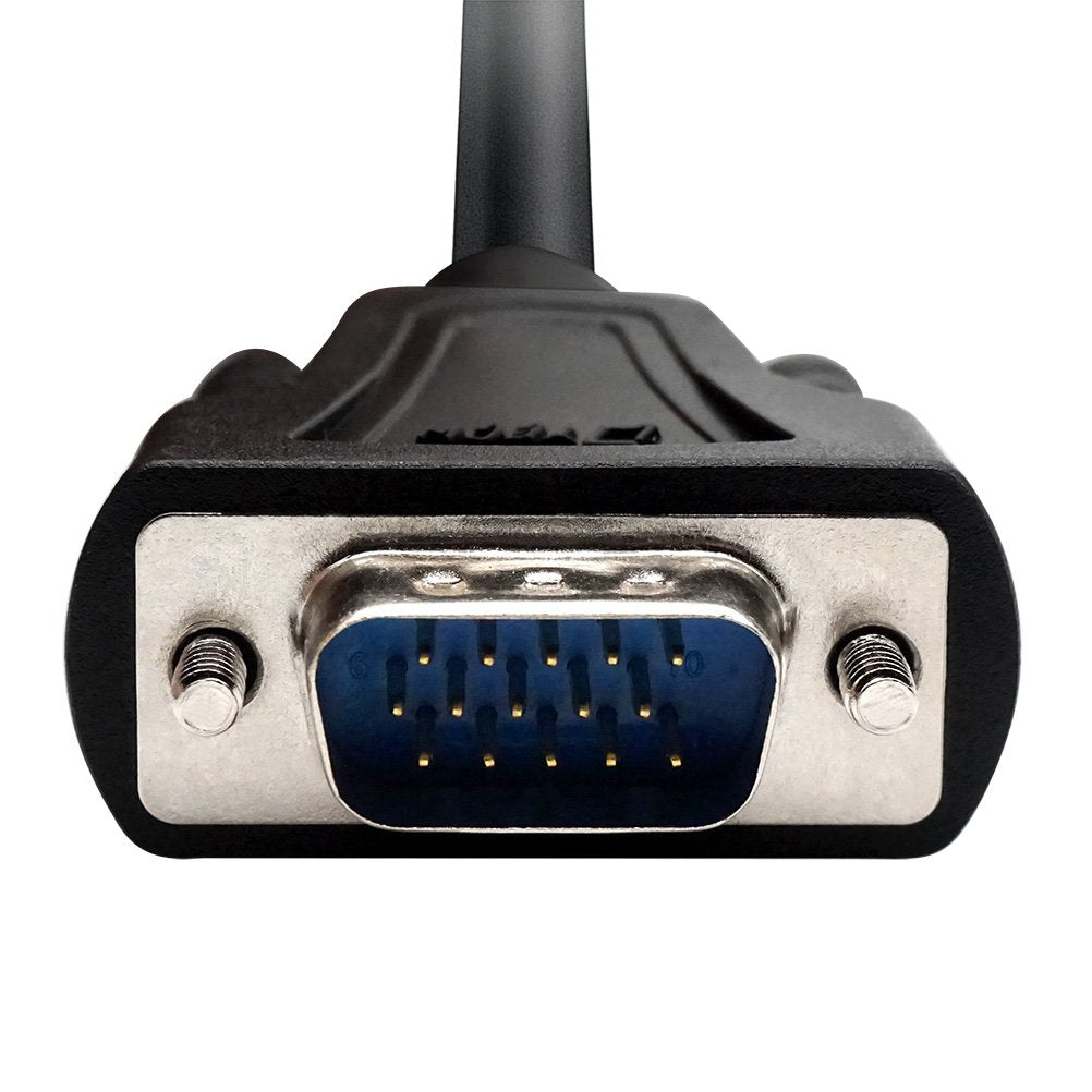 Dtech Vga Male To Male Cable 10 Feet Long Pc Computer Monitor Cord 1080P High Resolution (3 Meter, Black)
