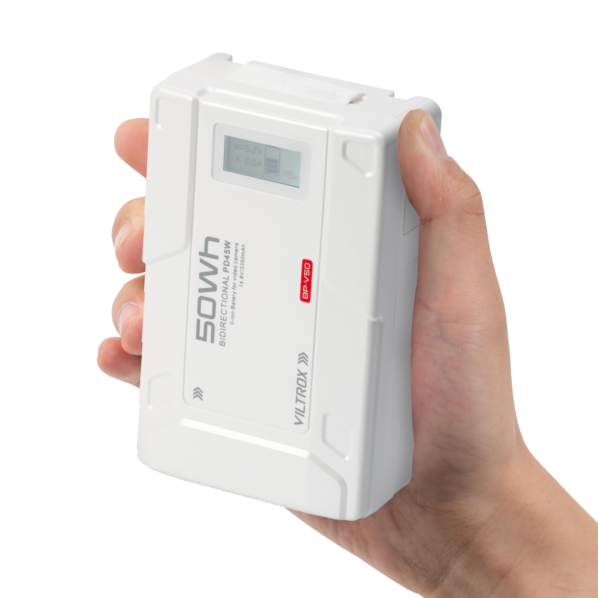 Viltrox V Mount Battery With D Tap, 50W 3350Mah V Mount V Lock Battery Plate With 4 Pin Xlr Output & 14.4V Output, Support 45W P