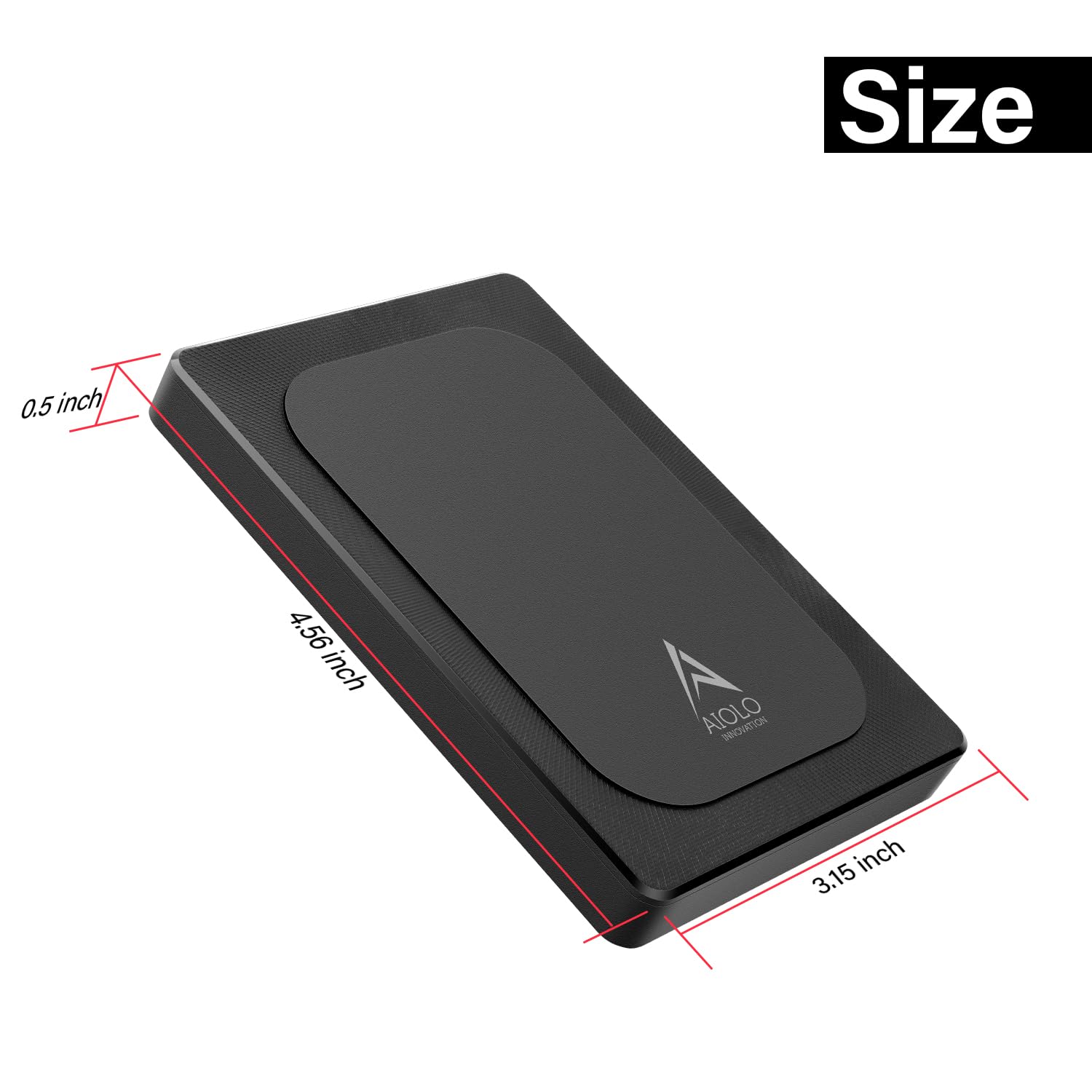 Aiolo Innovation 500Gb Ultra Slim Portable External Hard Drive Hdd Usb 3.0 For Pc, Mac, Laptop, Ps4, Xbox One,Xbox 360 Model A4