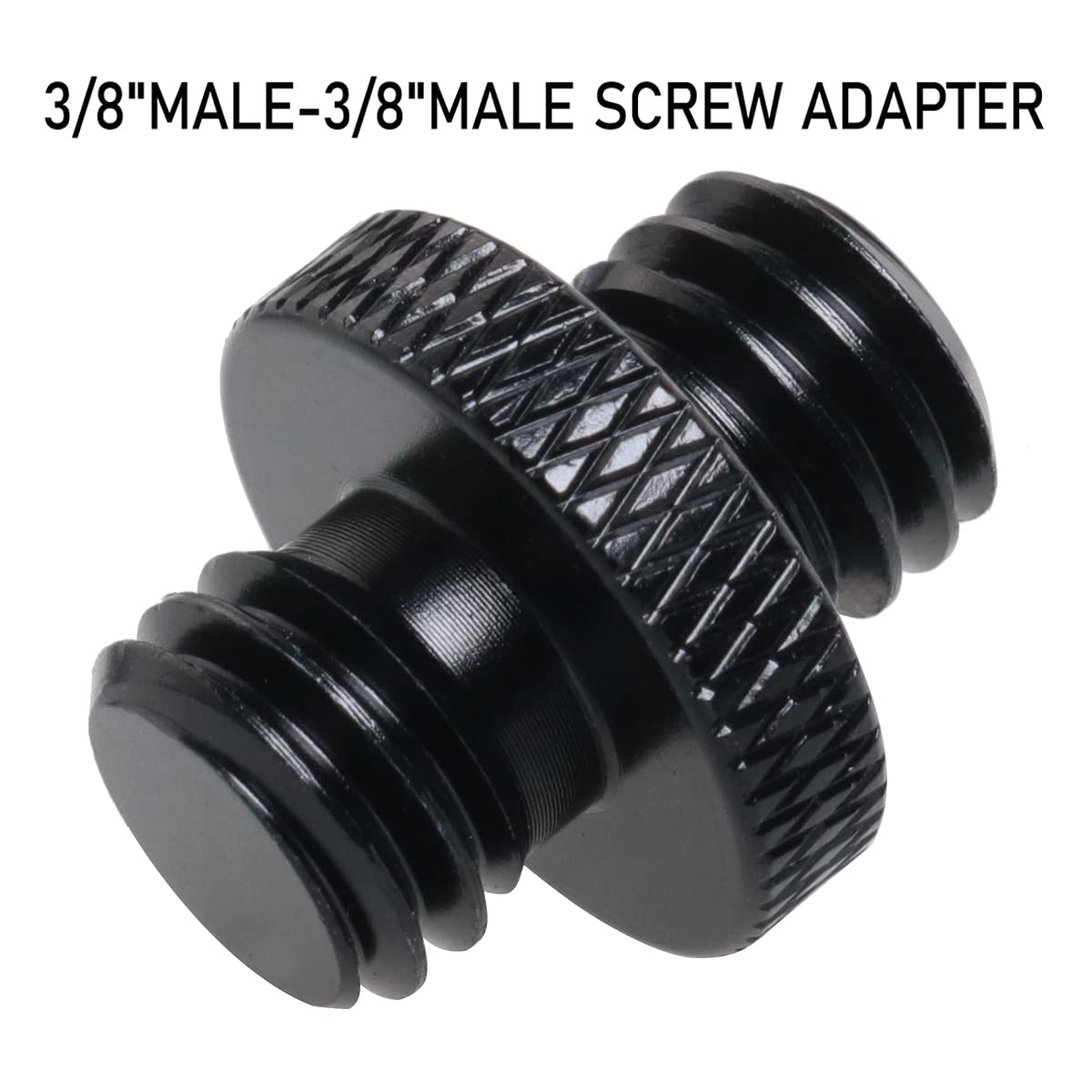 Lrong 2Pcs 3/8 Inch Male To 3/8 Inch Male Threaded Tripod Screw Adapter Double Sides Standard Mounting Thread Converter For Came