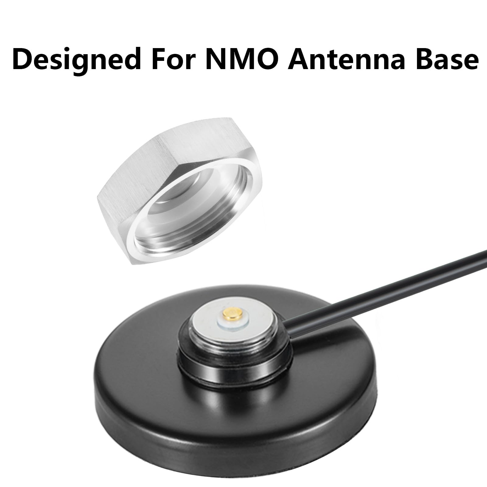 304 Stainless Steel Heavy Duty Nmo Antenna Mount Cap With O Ring Seal Dust Weather Rain Protective Cover (Pack Of 2), Eifagur