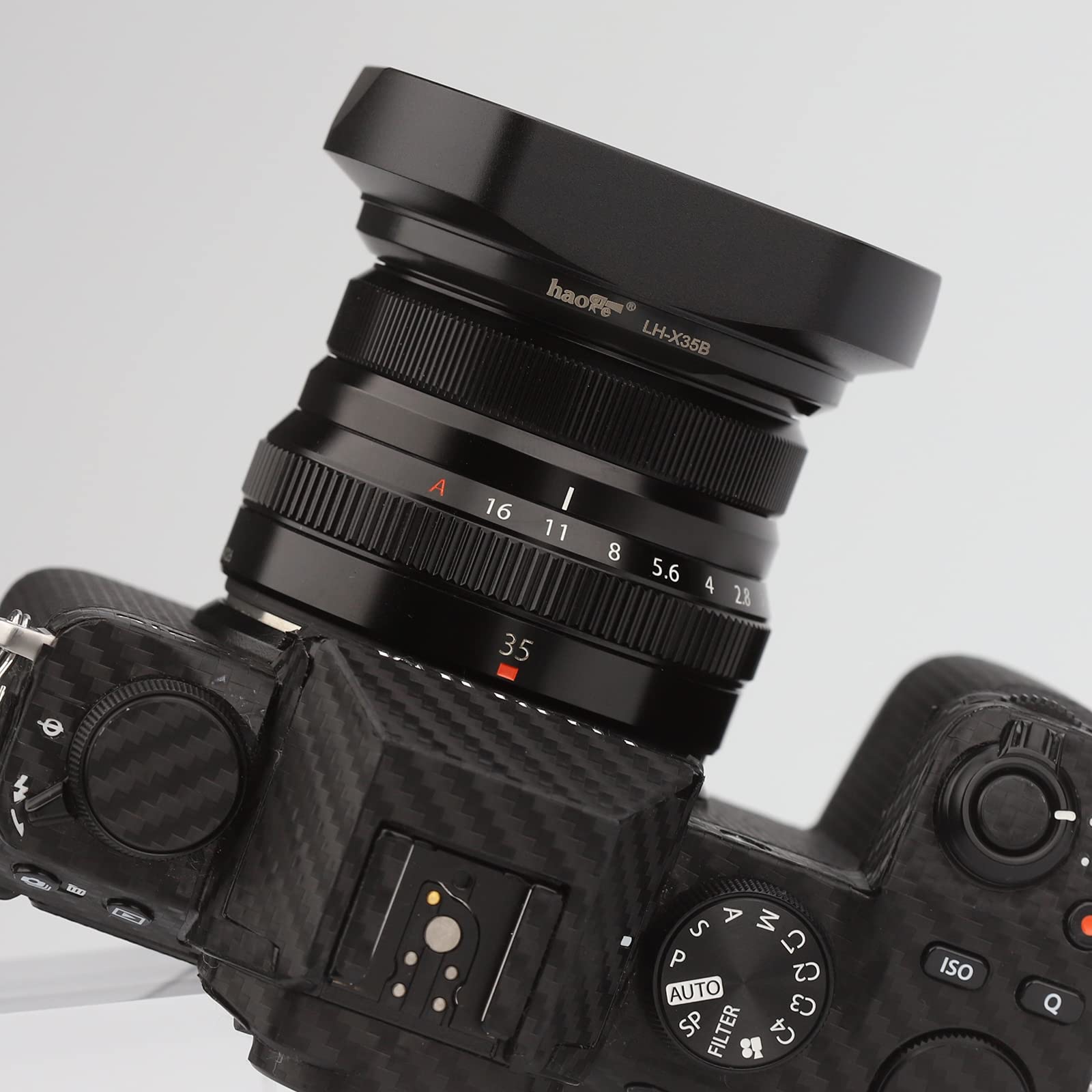 Haoge Lh X35B Metal Square Bayonet Lens Hood For Fujinon Xf35Mmf2 R Wr Xf23Mmf2 R Wr Xc 35Mm F2 (Xc35Mmf2), Fuji 35Mm F2 Hood, 2