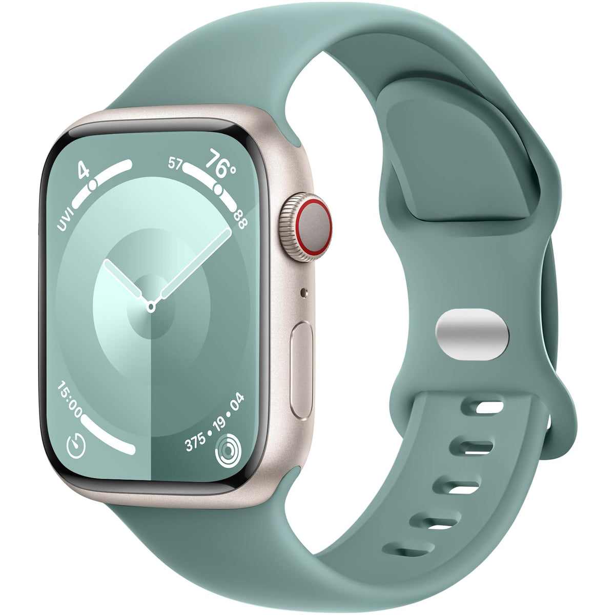 Daqin Compatible With Apple Watch Band 38Mm 40Mm 41Mm 42Mm 44Mm 45Mm 46Mm 49Mm Women Men, Soft Silicone Sport Iwatch Bands Repla