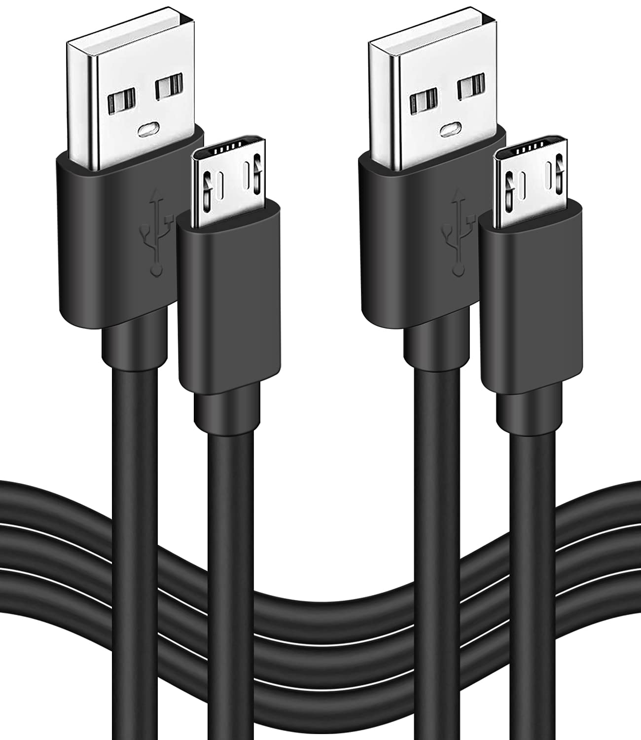 2 Pack 10Ft Micro Usb Power Cable For Amazon Fire Tv Stick,For Roku Streaming Stick,Express Plus,Premier Plus,Voice Remote Pro,Chromecast Charging Charger For Kindle Fire 10 Tablet Firestick Cord Long