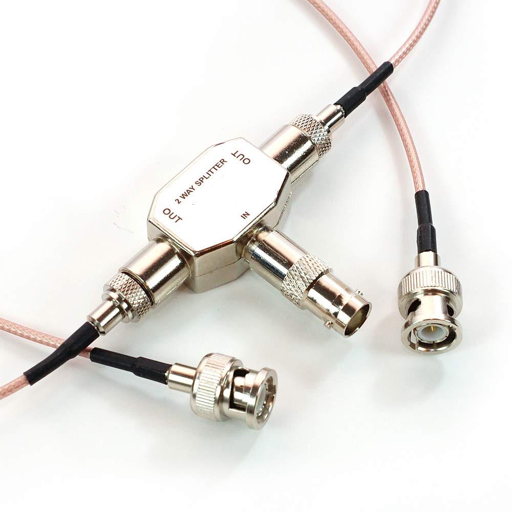 Aecreative 2 Way Antenna Signal Splitter For Uniden Radioshack Icom Alinco Aor Scanner Shortwave Radio Rtl Sdr Receiver Bnc