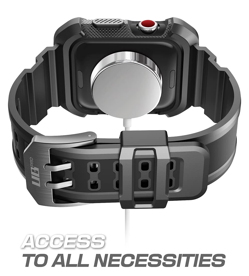 Supcase [Unicorn Beetle Pro] Case For Apple Watch 3 [42Mm], Rugged Protective Case With Strap Bands For Apple Watch Series 3/2/1