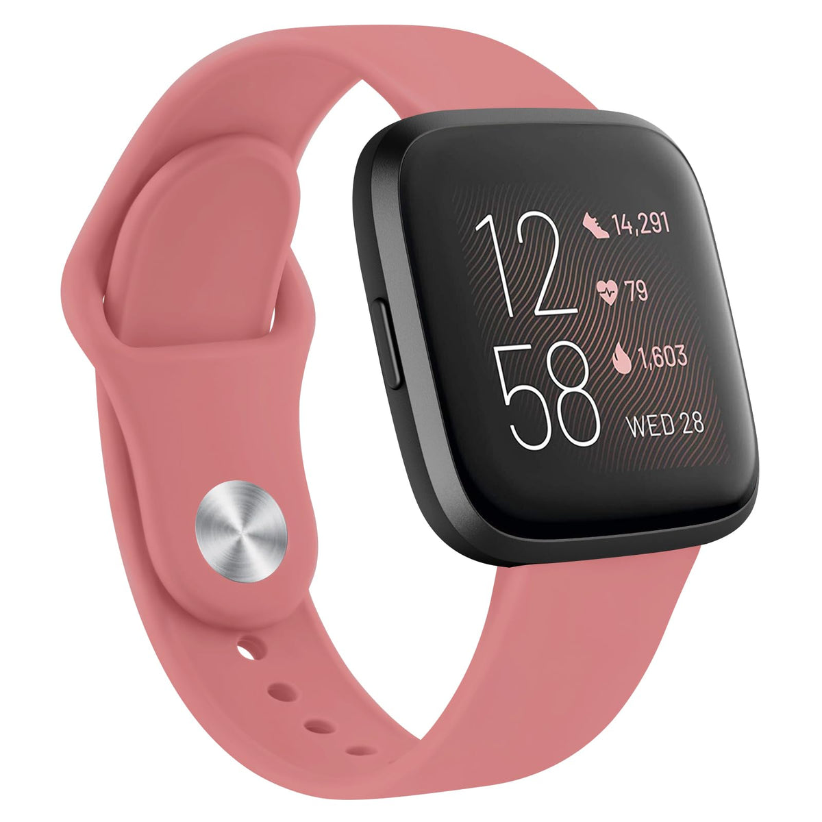 Ak Silicone Bands Compatible With Fitbit Versa, Classic Soft Straps Replacement Sport Wristbands For Fitbit Versa 2 Smart Watch 
