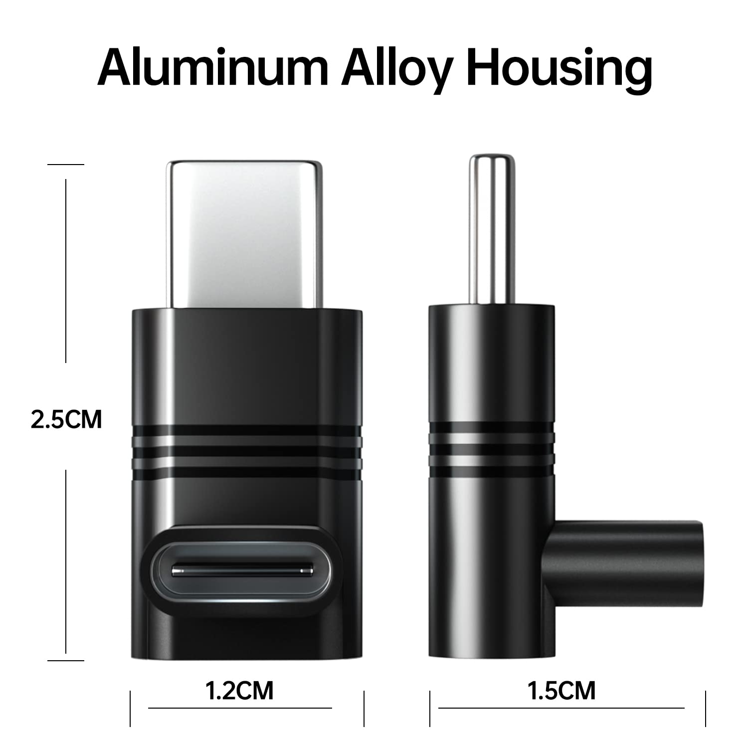 240W Usb C Right Angle Adapter 4Pack, Up Down 90 Degree Usb-C Male To Female Adapter, Usb 3.2 Gen2 20Gbps 4K Video, Usbc Extende