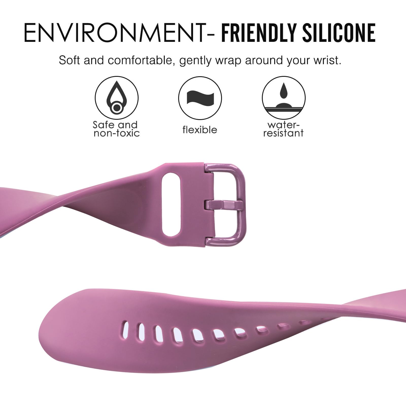 Vicrior Bands Compatible With Garmin Venu Sq/Venu Sq 2 /Venu Smart Watch, Soft Silicone Fadeless Pattern Printed Floral Replacem