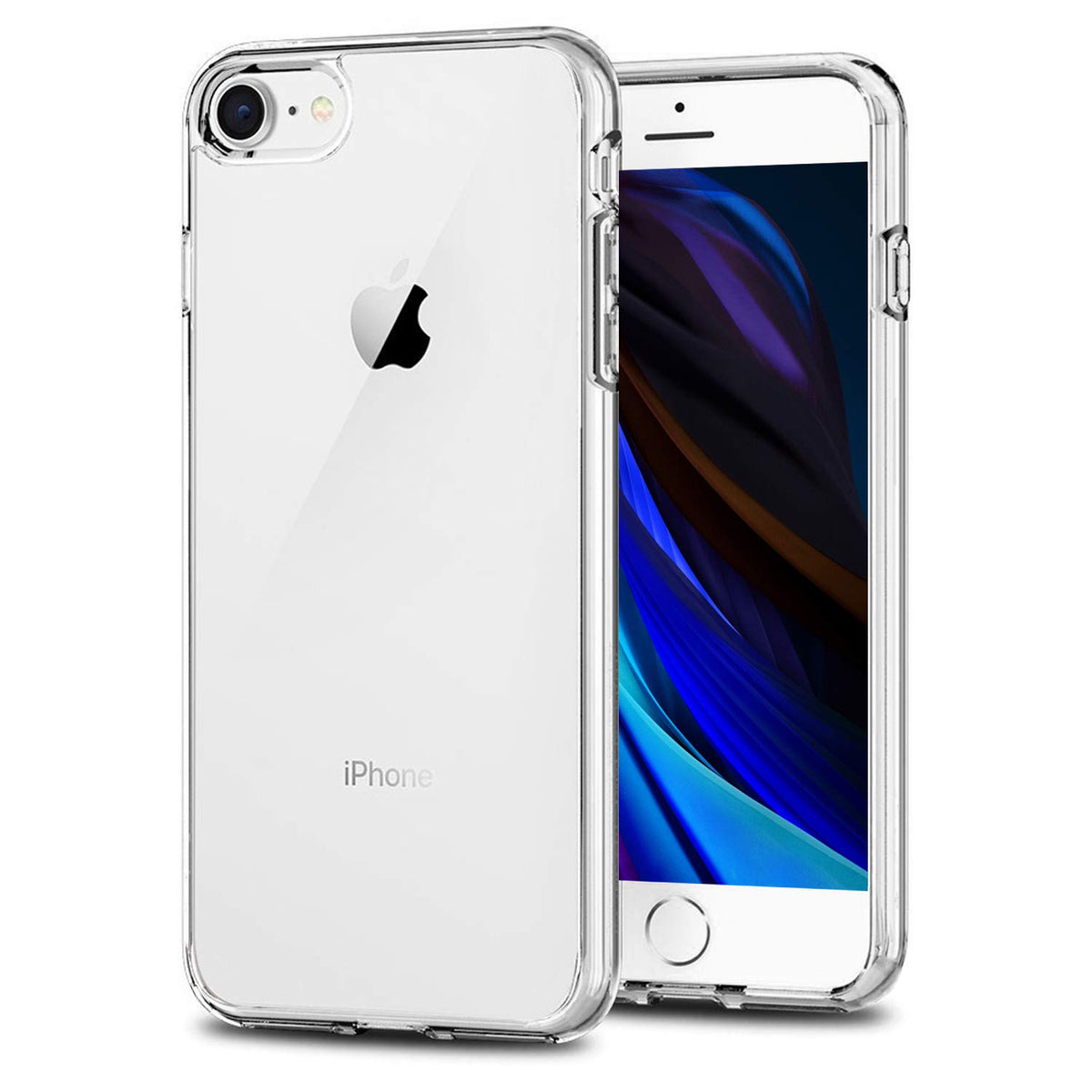 Tenoc Phone Case Compatible For Iphone Se 3/2 Gen(3Rd Generation 2022/2Nd Generation 2020), Iphone 8 & Iphone 7, Clear Cases Sli