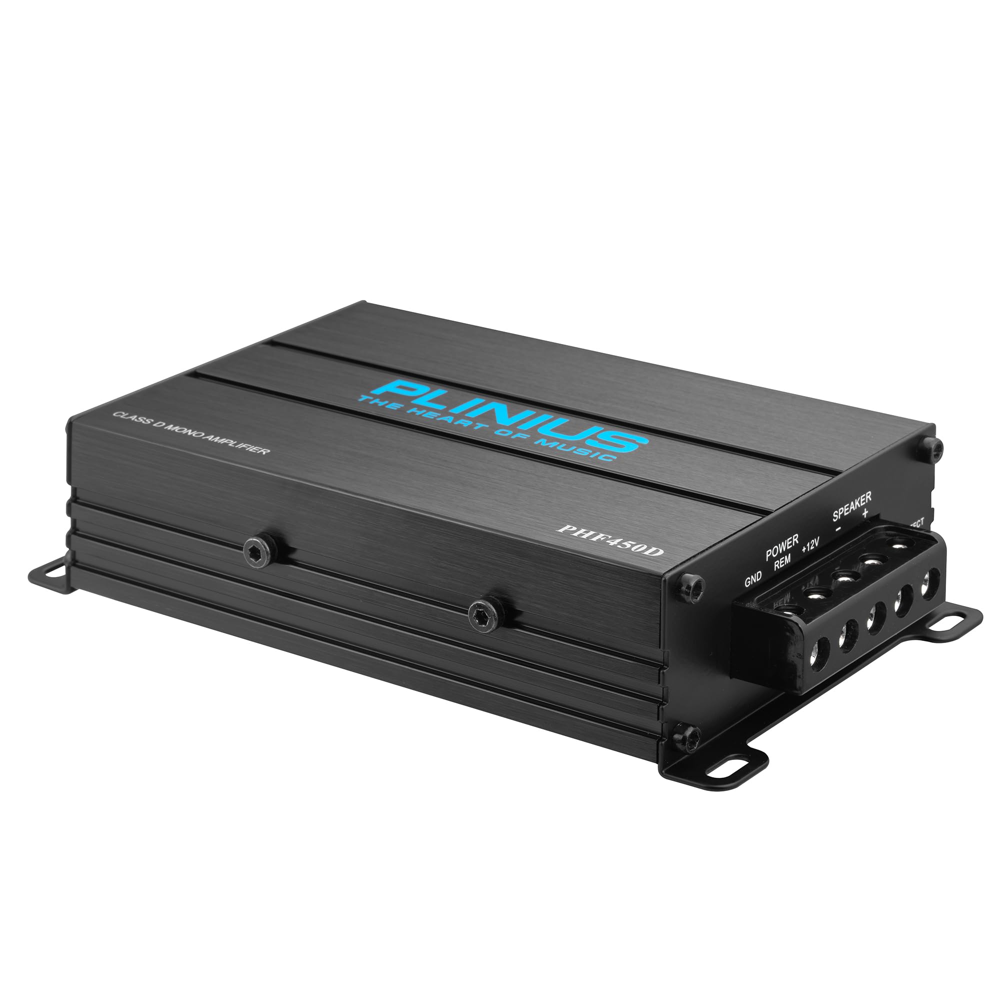 Amplifier Car Audio Monoblock Class D Compact Subwoofer Amplifier, 2/4 Ohm Stable, Low/High Level Inputs, Low Pass Crossover, Mo