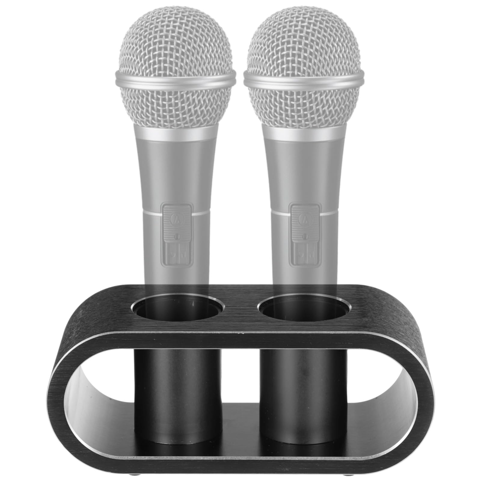 yeesport Metal Desktop Microphone Storage Holder, Aluminum Alloy Microphone Stand, Fashionable Tabletop Mic Organizer for Desk, 