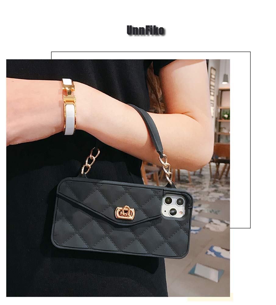 Unnfiko Wallet Case Compatible With Iphone 14, Cute Light Luxury Bag Design, Purse Flip Card Pouch Cover Soft Silicone Case With