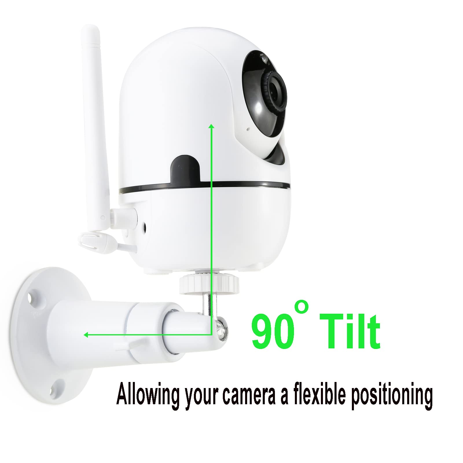 Lefxmophy Wall Mount Compatible With Hellobaby Hb65 Baby Camera Adjustable Metal Holder Stand (Not For Monitor, Cam Not Include)