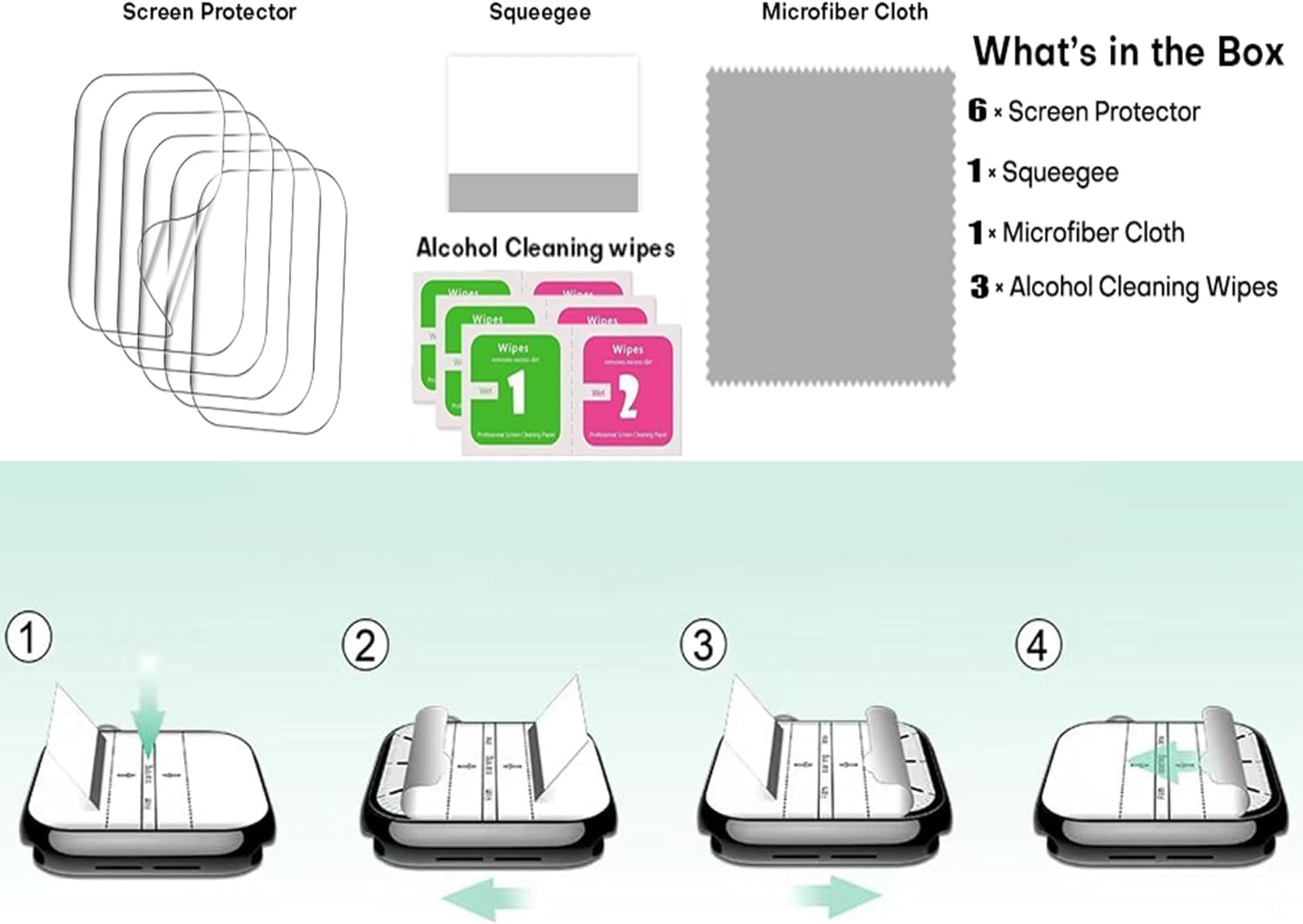 Compatible For Blackview Military Smart Watch Screen Protector, [6 Pack] Lamshaw Full Coverage Tpu Clear Film Compatible For Bla