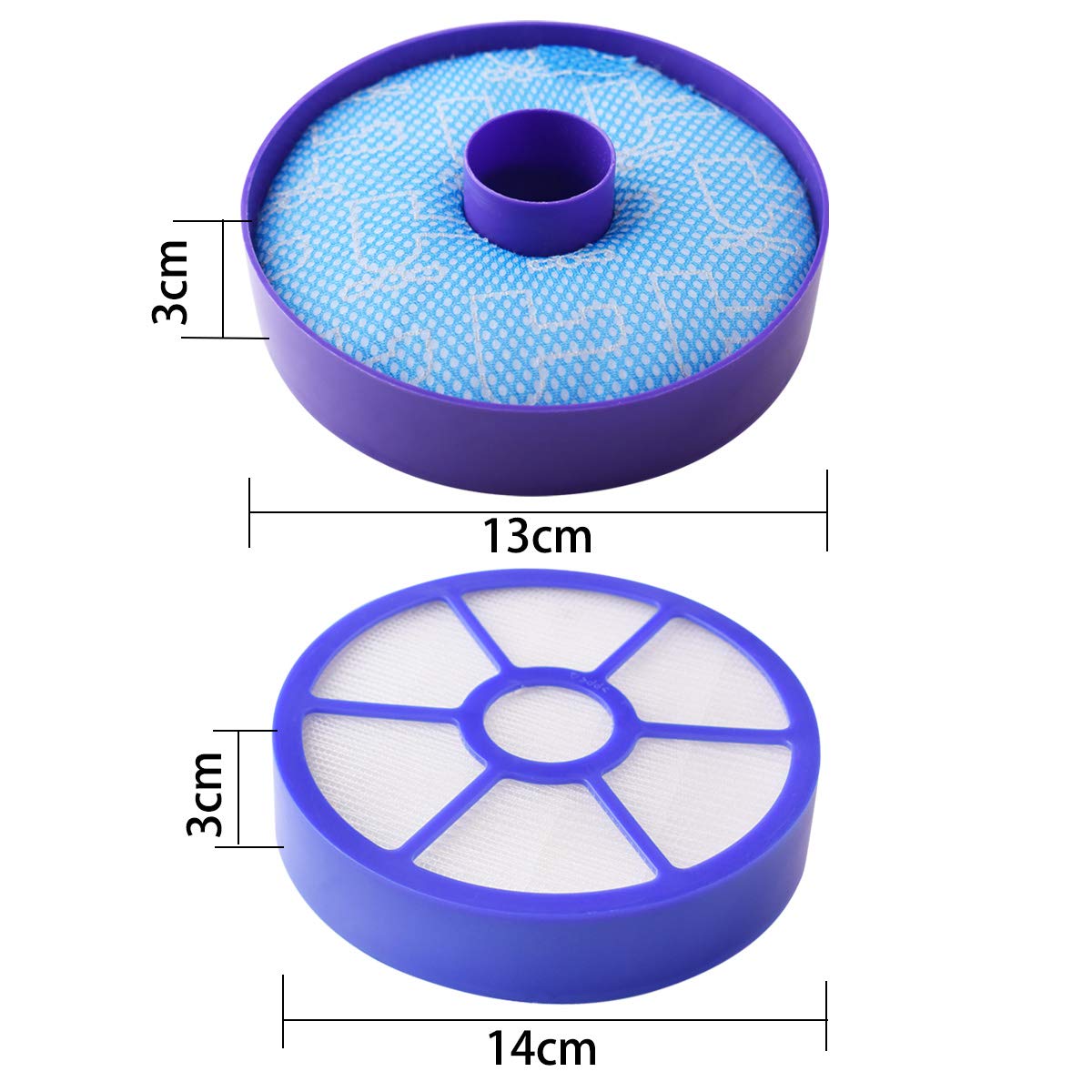 Set Of Hepa Pre Motor And Post Motor Filter Replacement For Dc33 Upright Vacuum Part 919563 02 921616 01