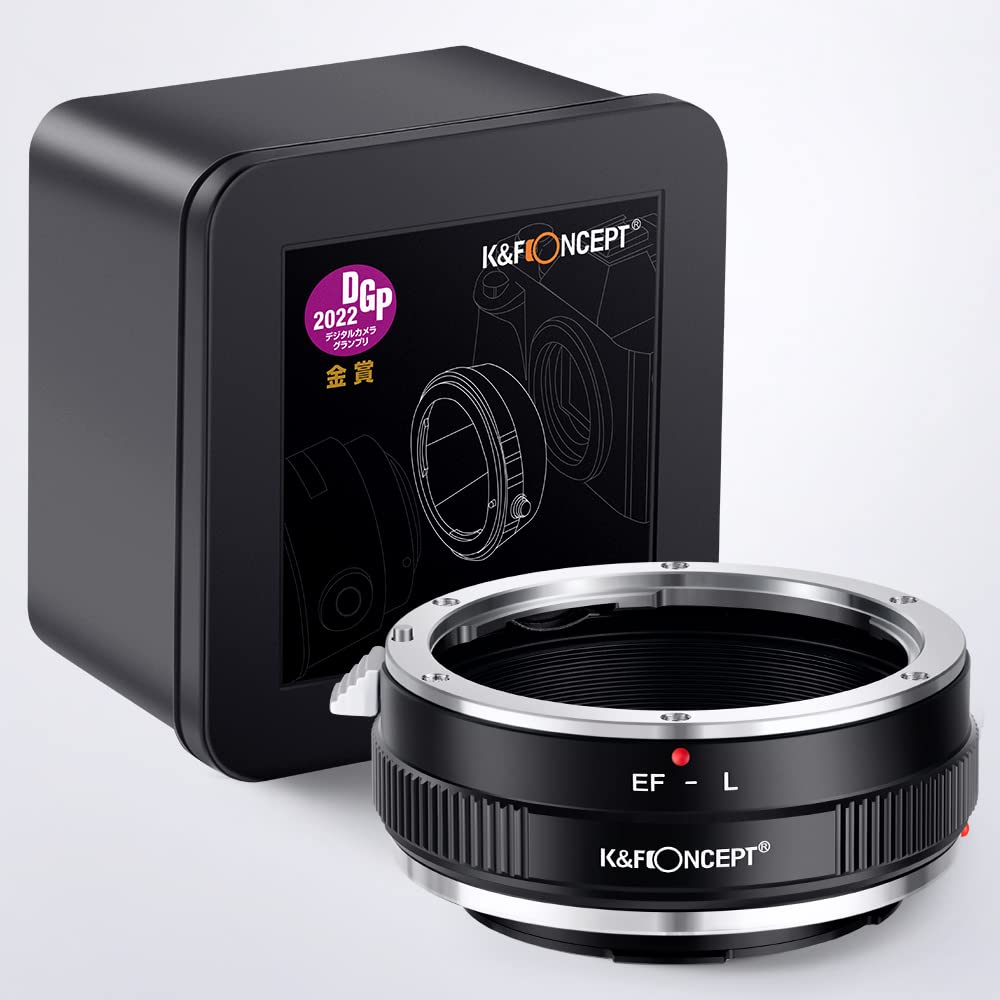 K&F Concept Lens Mount Adapter Eos L Manual Focus Compatible With Canon (Ef/Ef S) Lens To L Mount Camera Body