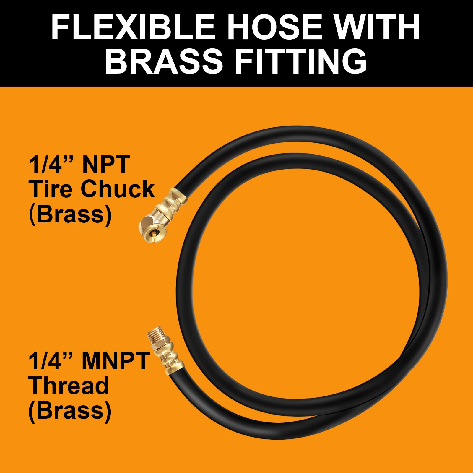 Air Tank Repair Kit, Sunroad Air Tank Repair Kit Including Safety Valve, 0 200 Psi Pressure Gauge And 4 Feet Air Tank Hose Assem