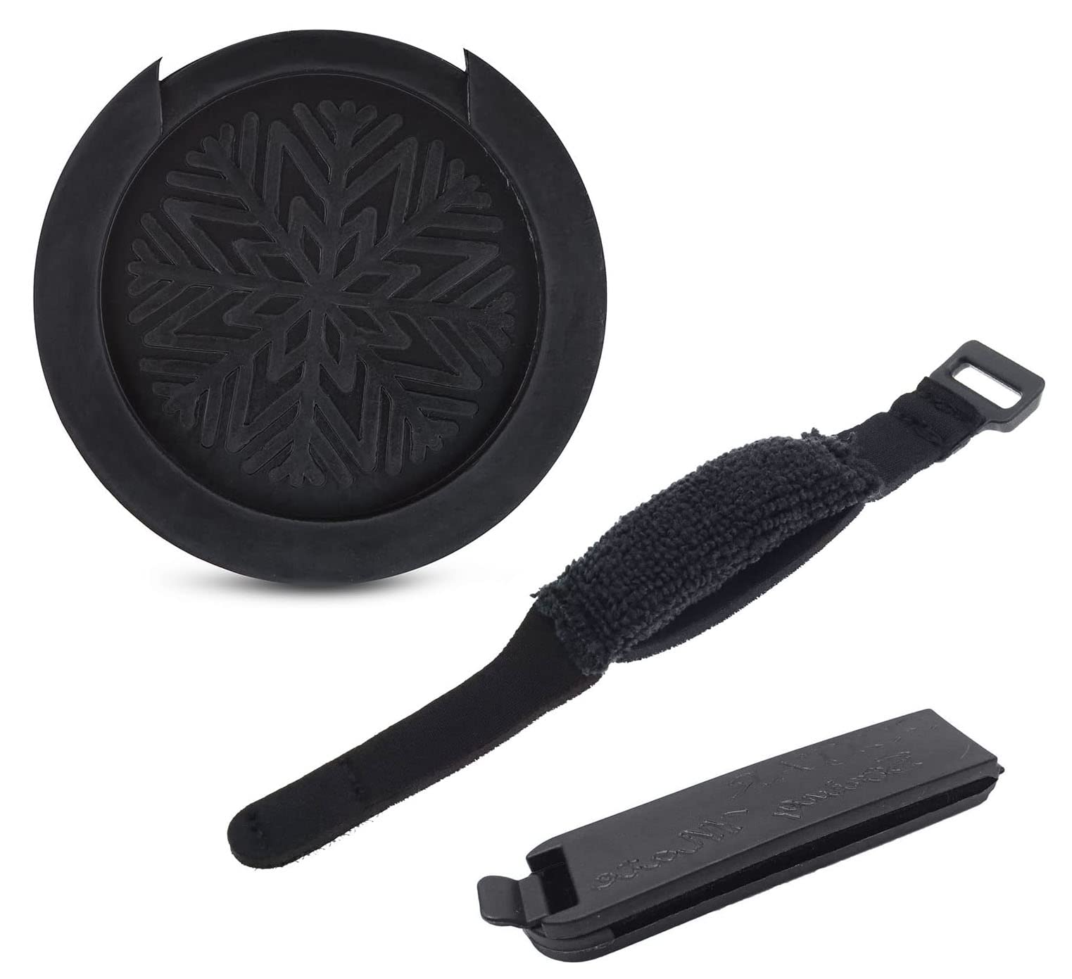 Tuoren 3Pack Guitar Mute Dampener Set With Guitar Sound Hole Cover String Muter Bridge Side Silence Noise Reducer For 4 6 String