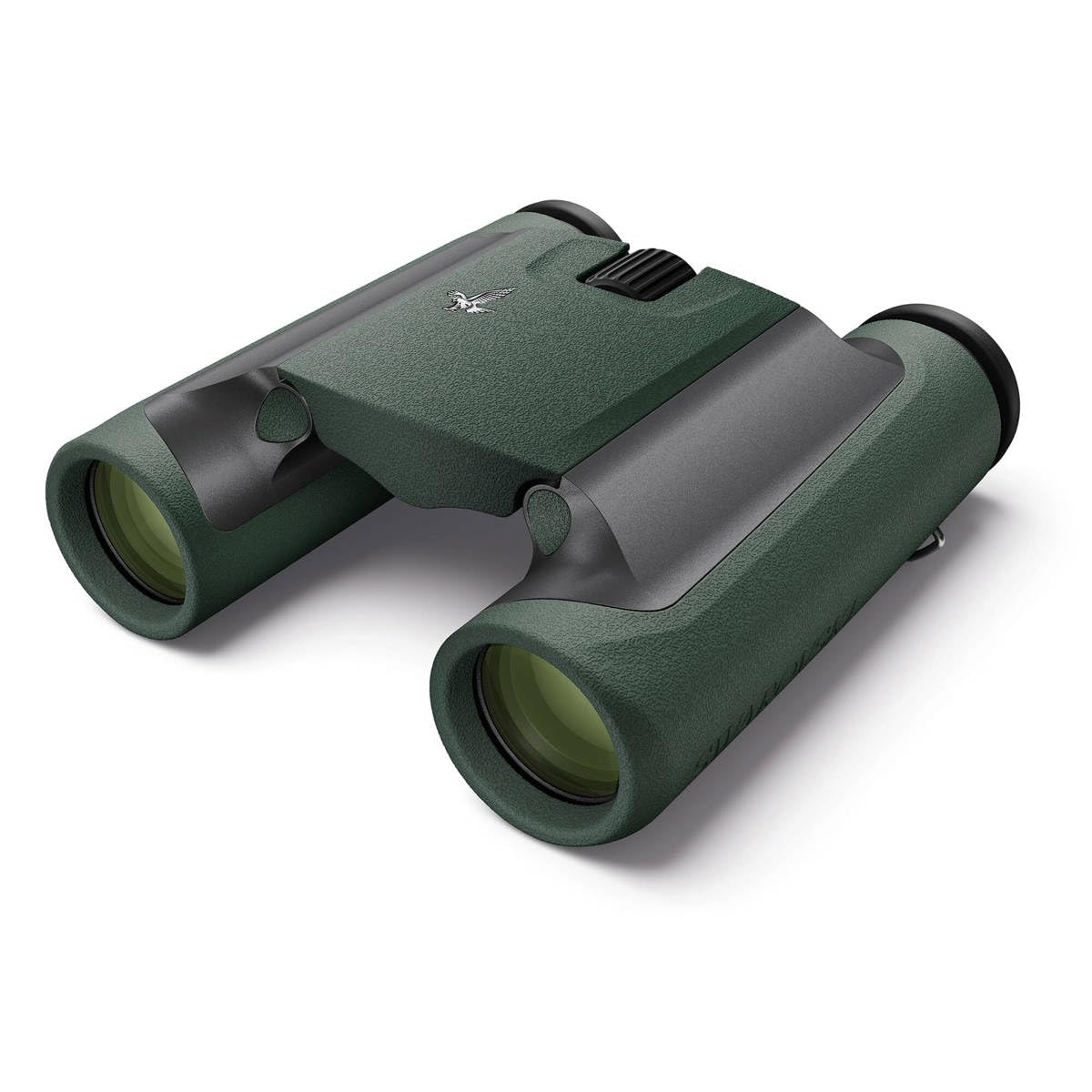 Swarovski Optik 10X25 Cl Pocket Binoculars With Twist In Eyecups And Large Field Of View (Green, Mountain Field Bag)