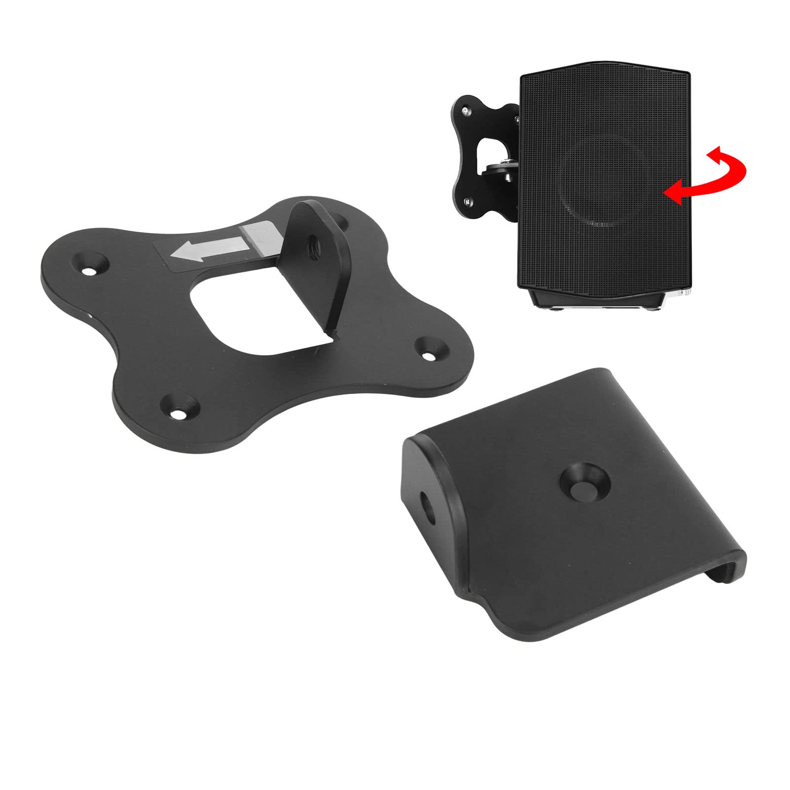 Gowenic Speaker Wall Mount Brackets For Samsung Hw Q930B Hw Q930C Hw Q990B Hw Q990C Sx Q990B Surround Sound Speakers, Metal Wall