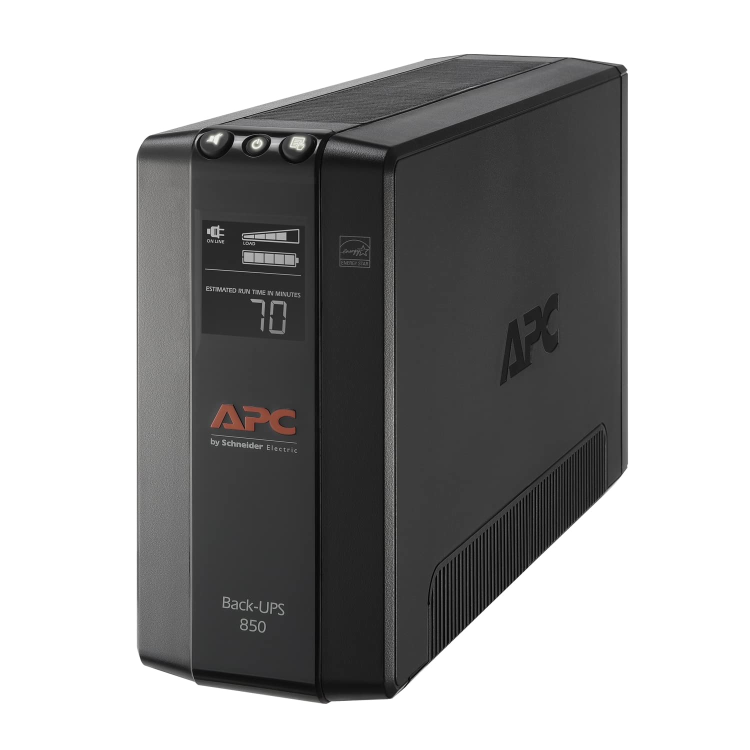 APC Battery Backup Surge Protector, BX850M Backup Battery Power Supply, AVR, Dataline Protection,12.2 x 3.58 x 7.48 inches (Blac
