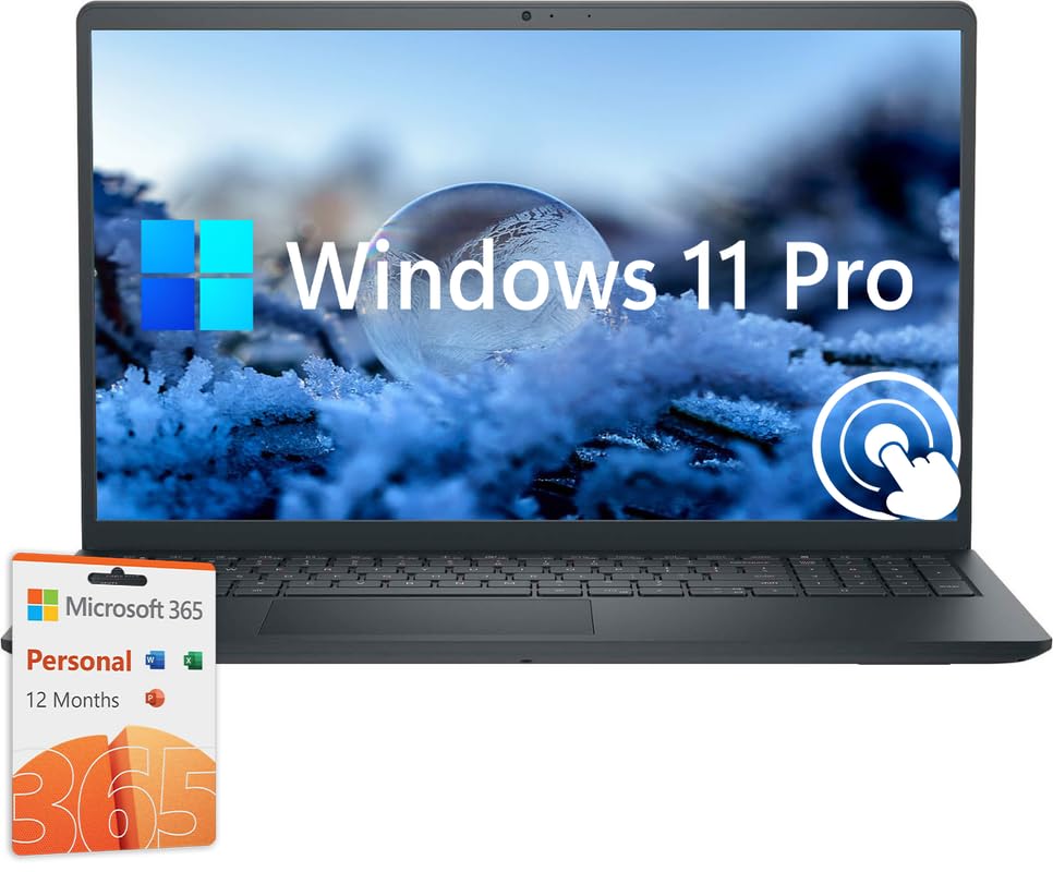 Dell Inspiron 15 Touch Screen Business Laptop, 15.6 FHD LED Touchscreen, Intel Core i5-1235U Processor, Windows 11 Pro Laptop 16